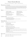 Forex Trader resume template