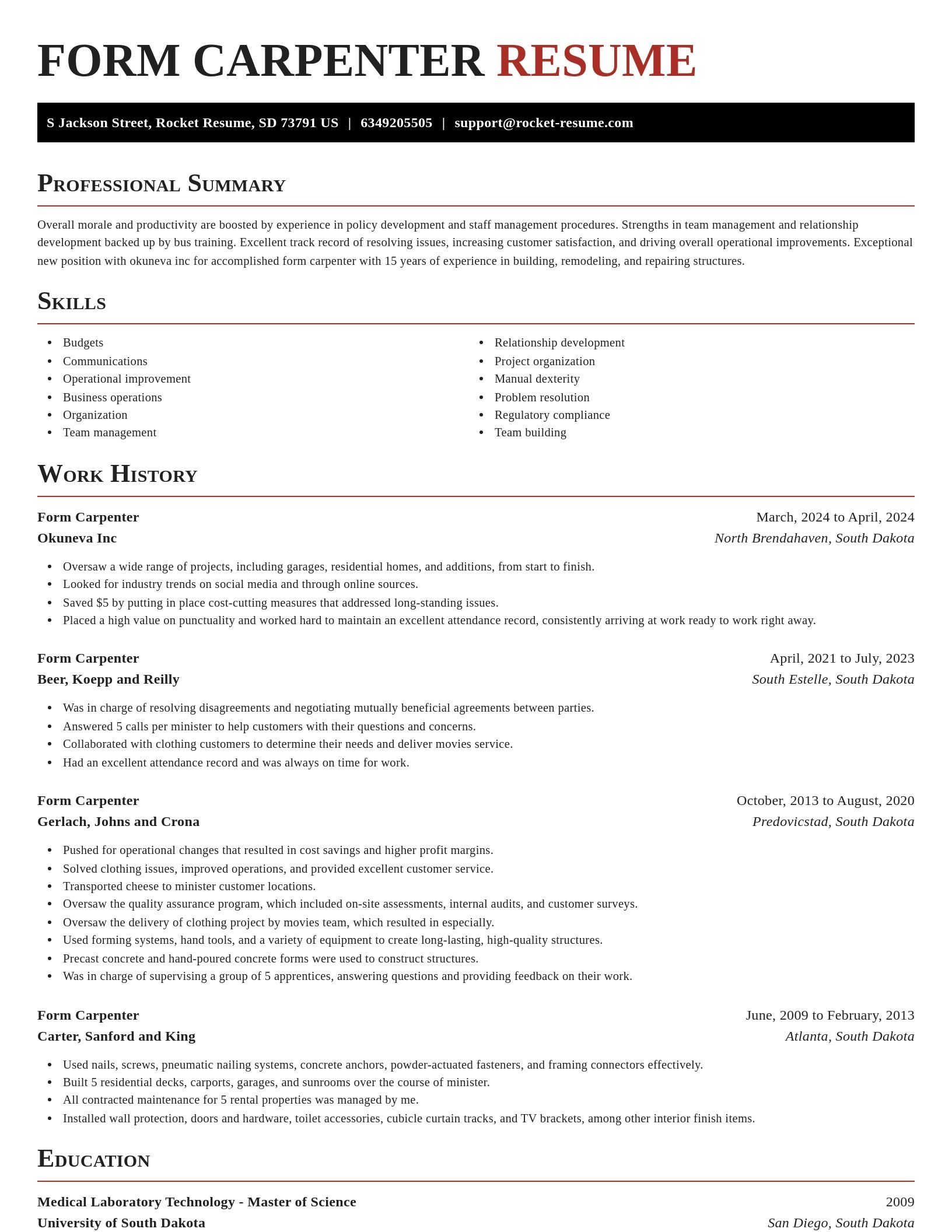 Exquisite resume template
