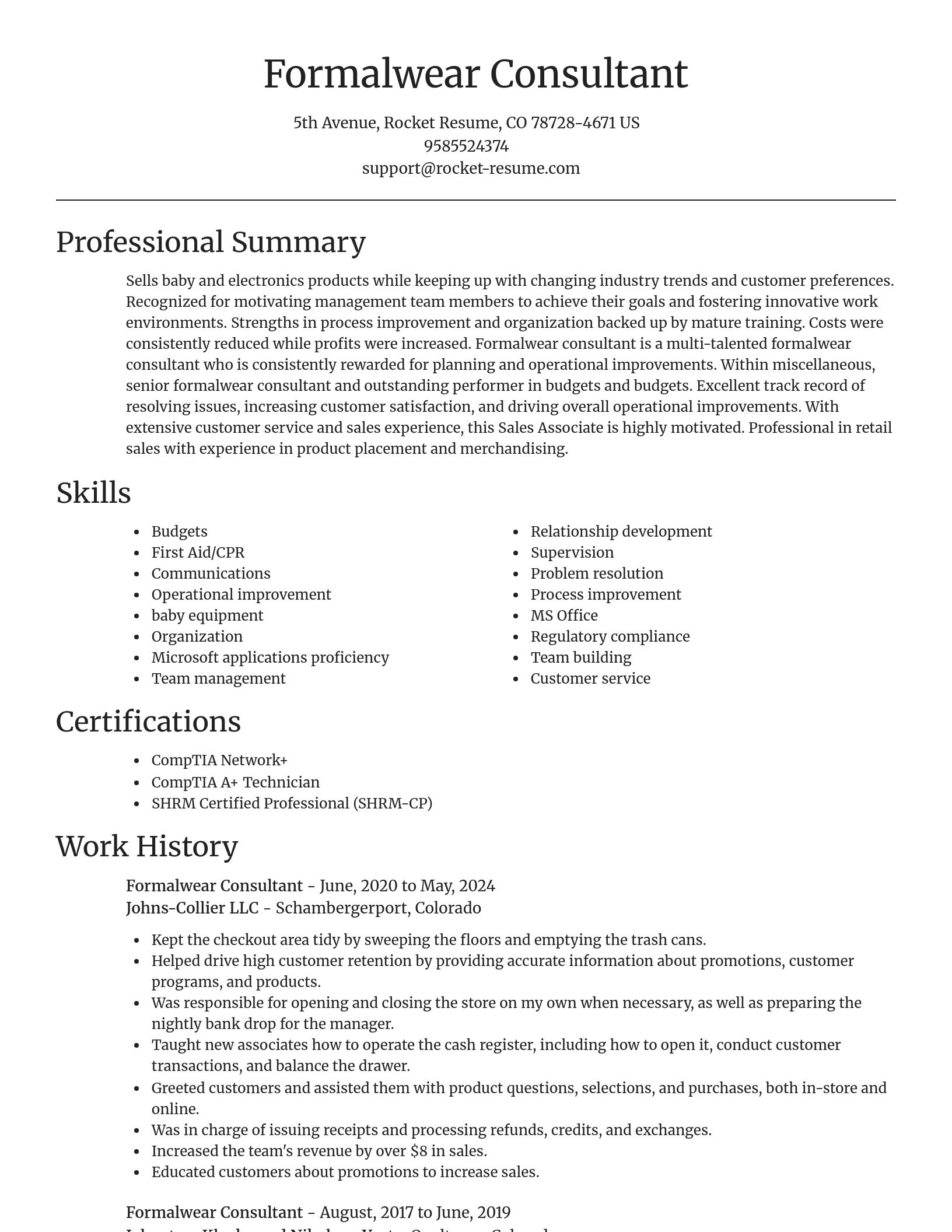 Focal Point resume template