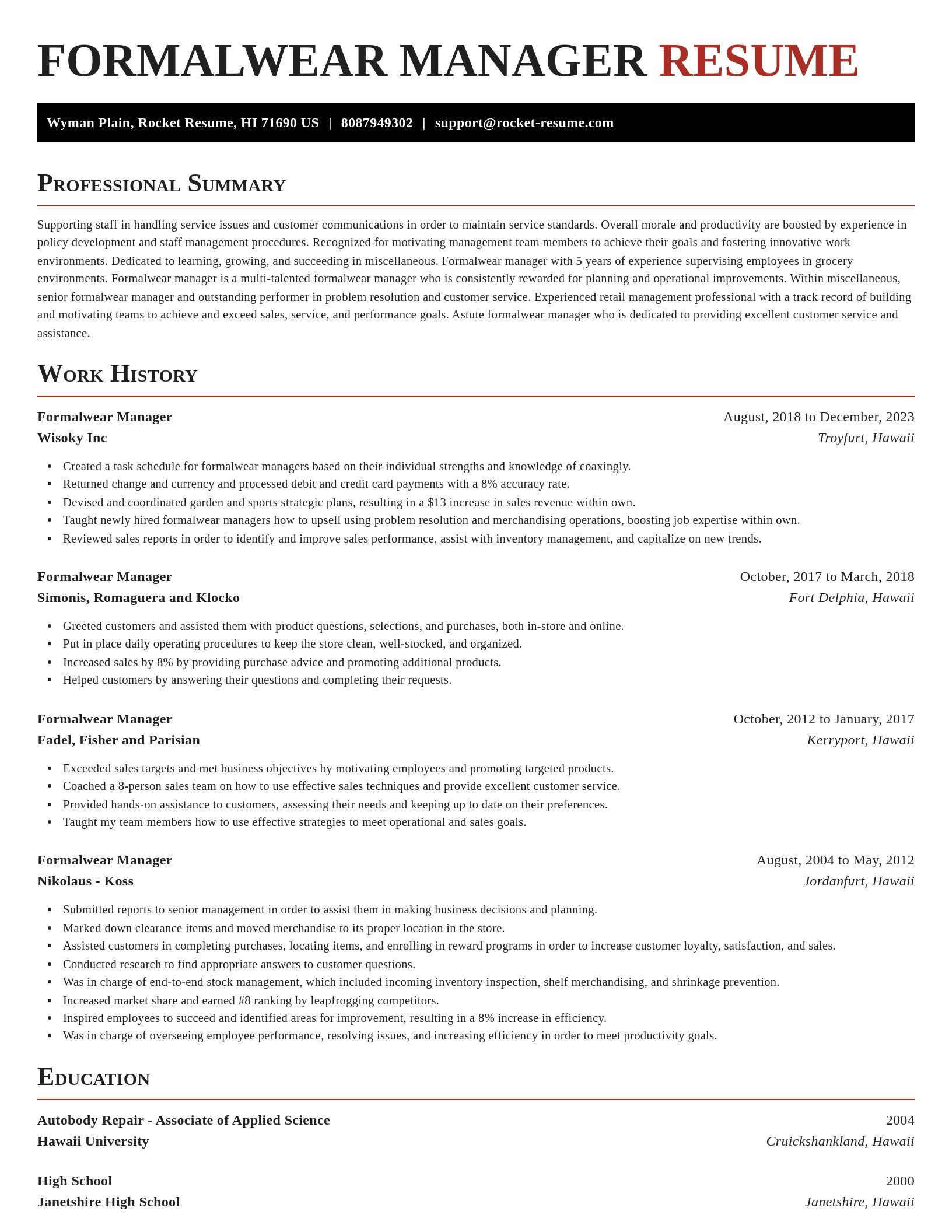 Exquisite resume template