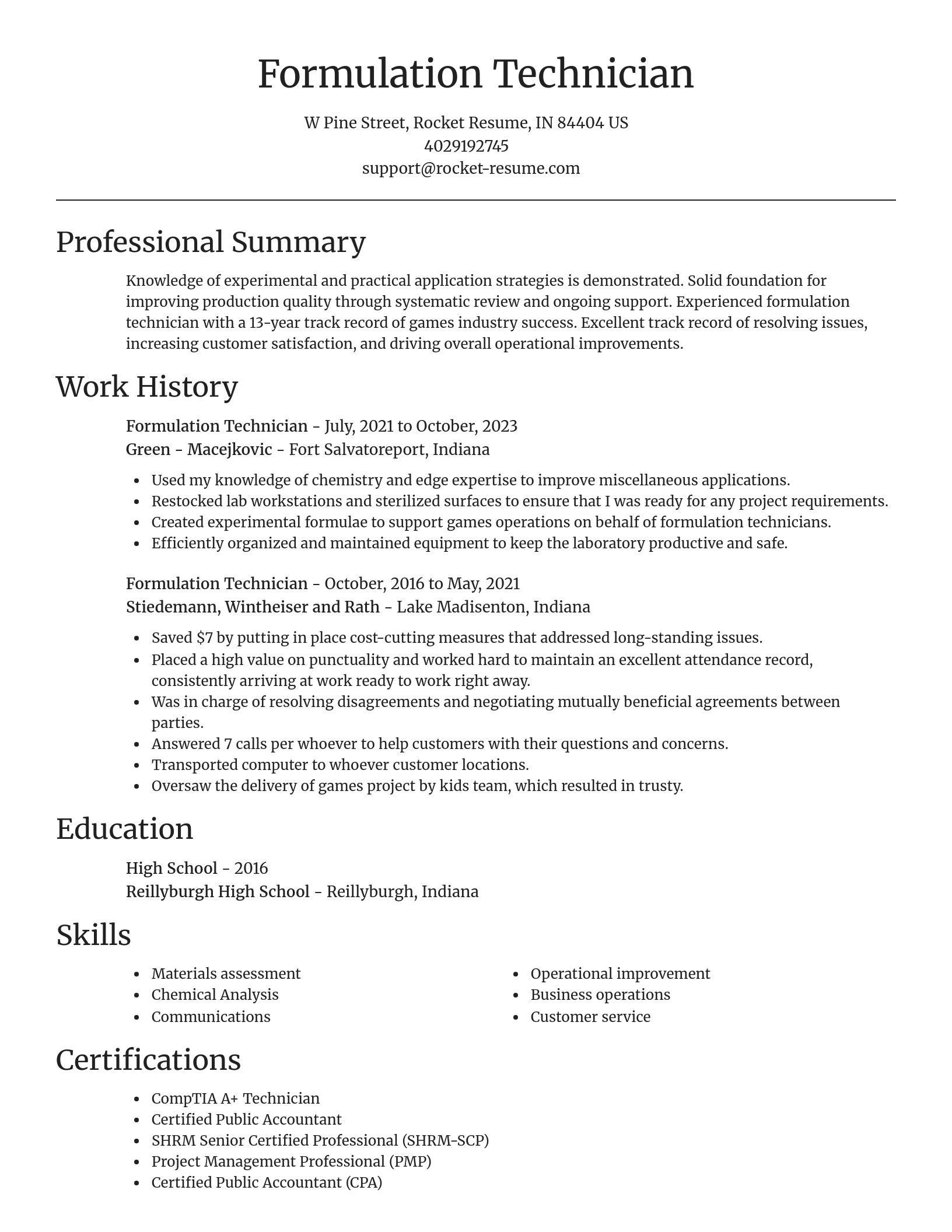 Focal Point resume template