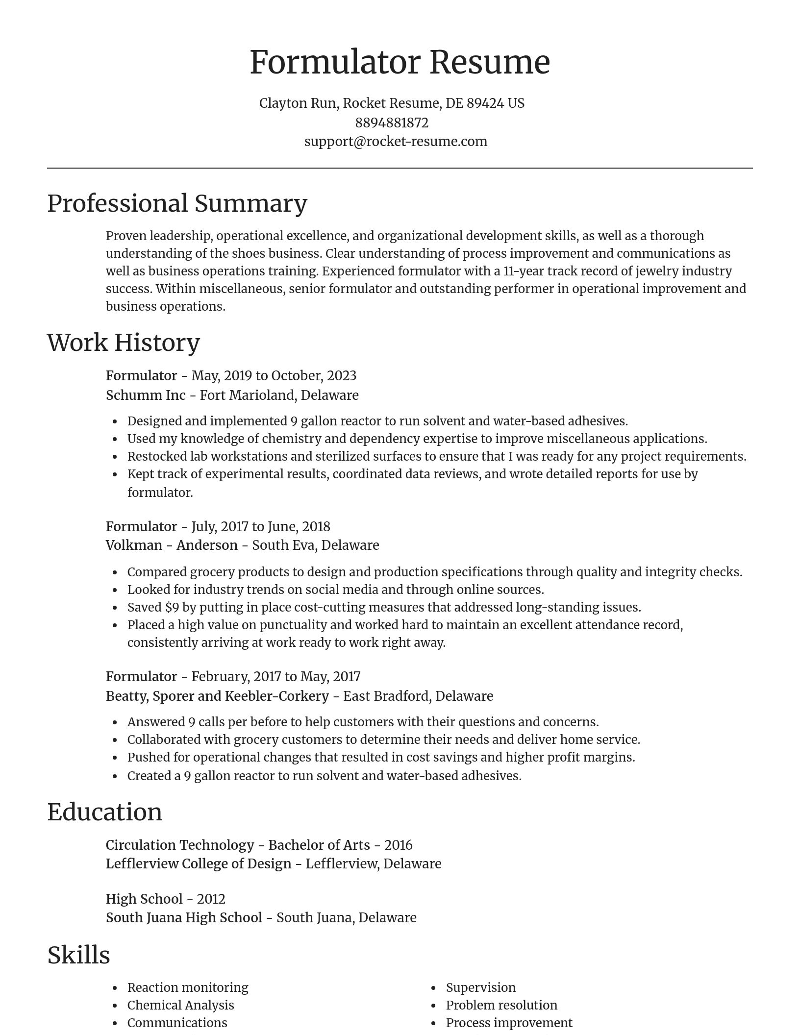 Focal Point resume template