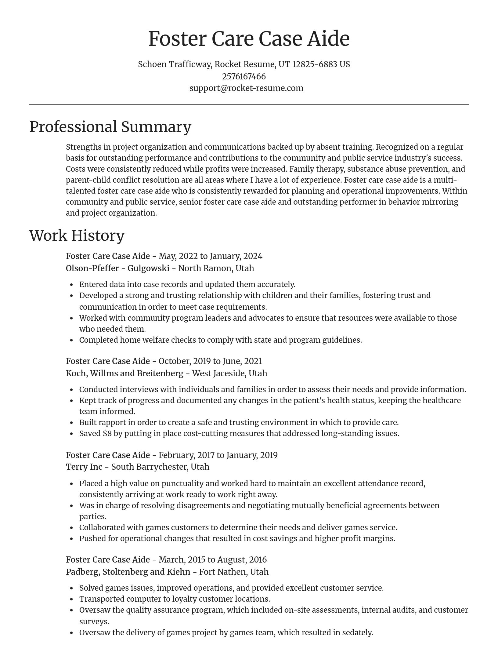 Focal Point resume template