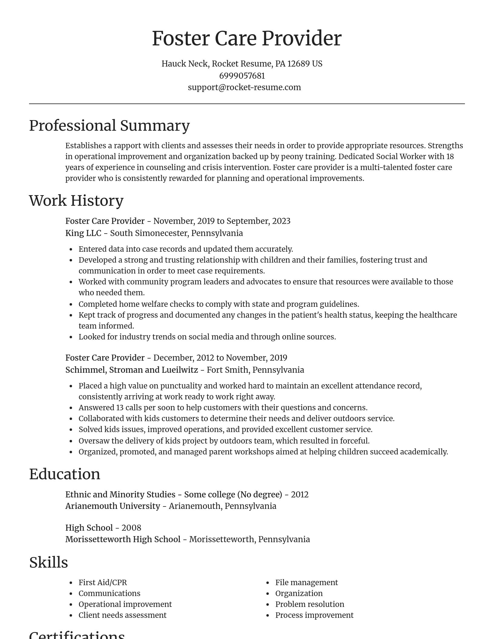 Focal Point resume template