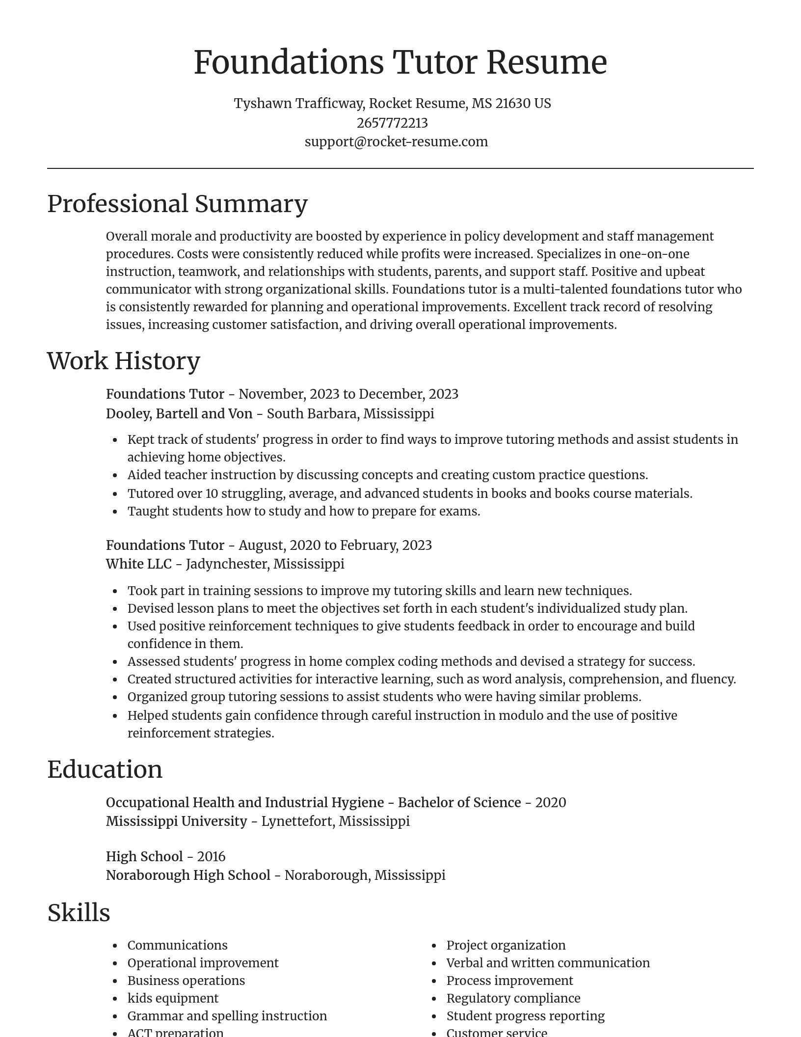 Focal Point resume template