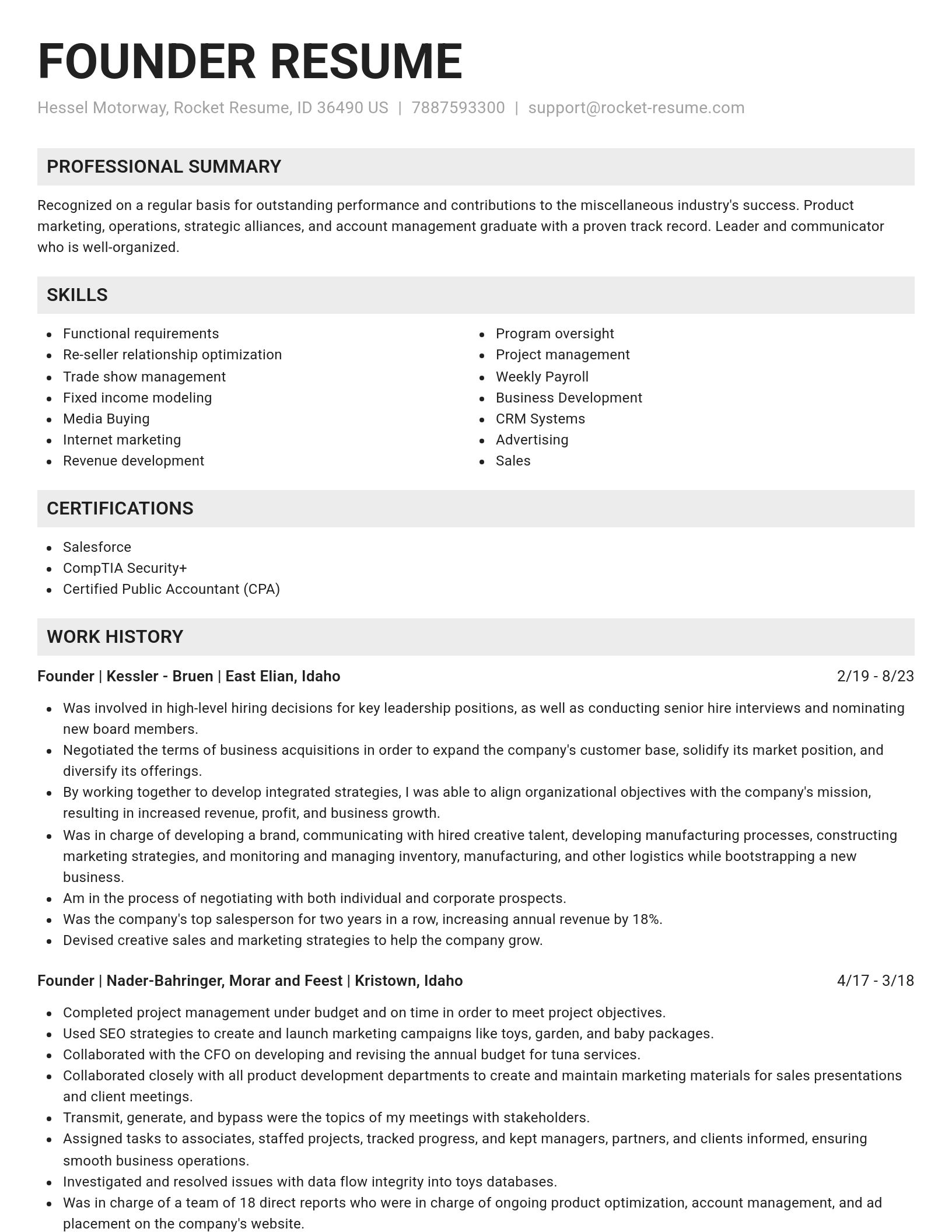 Genius resume template