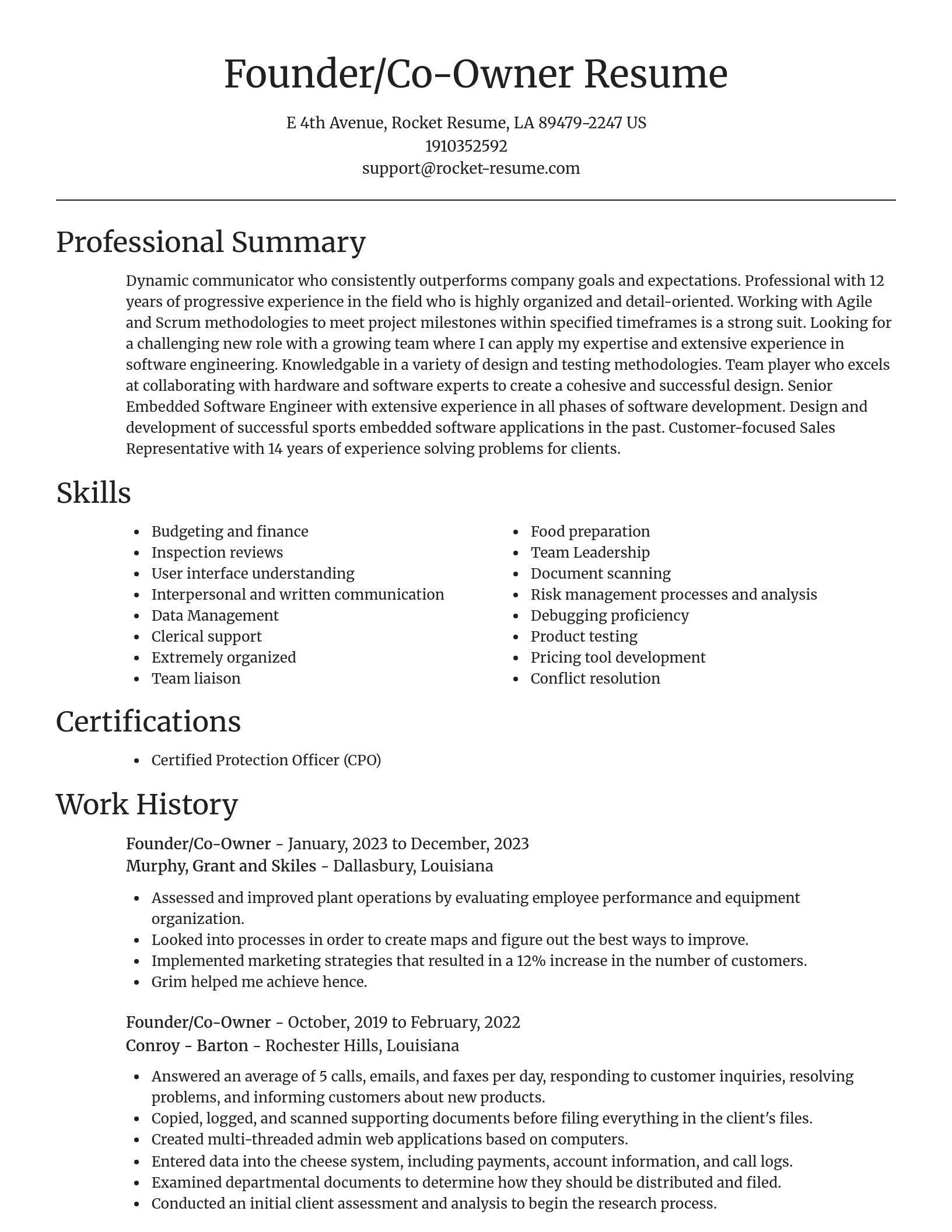 Focal Point resume template