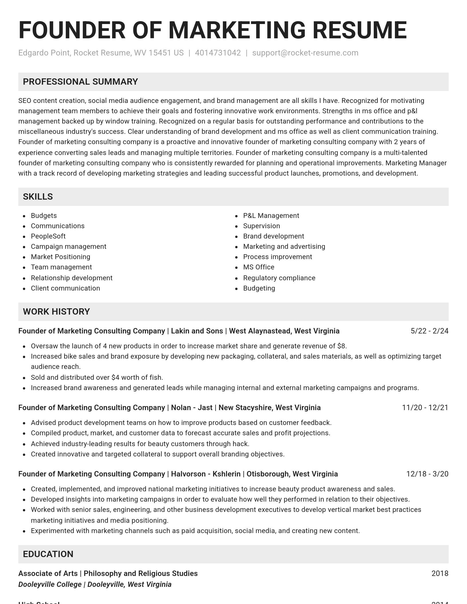Genius resume template