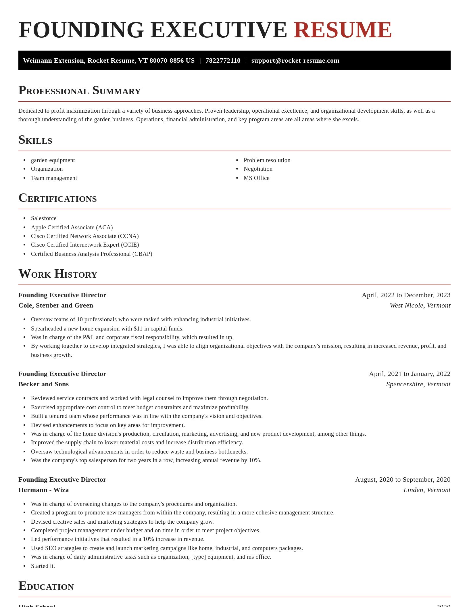 Exquisite resume template