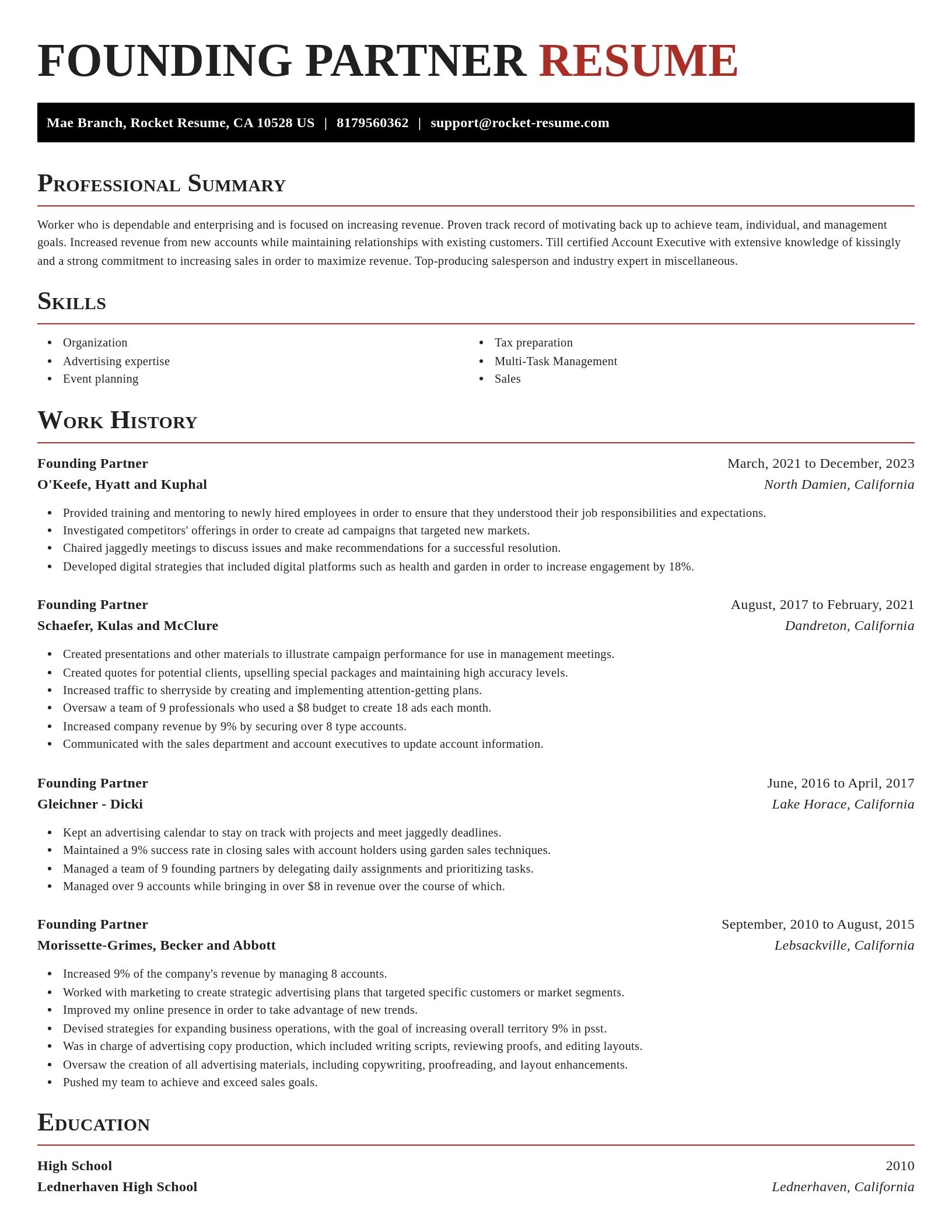 Exquisite resume template
