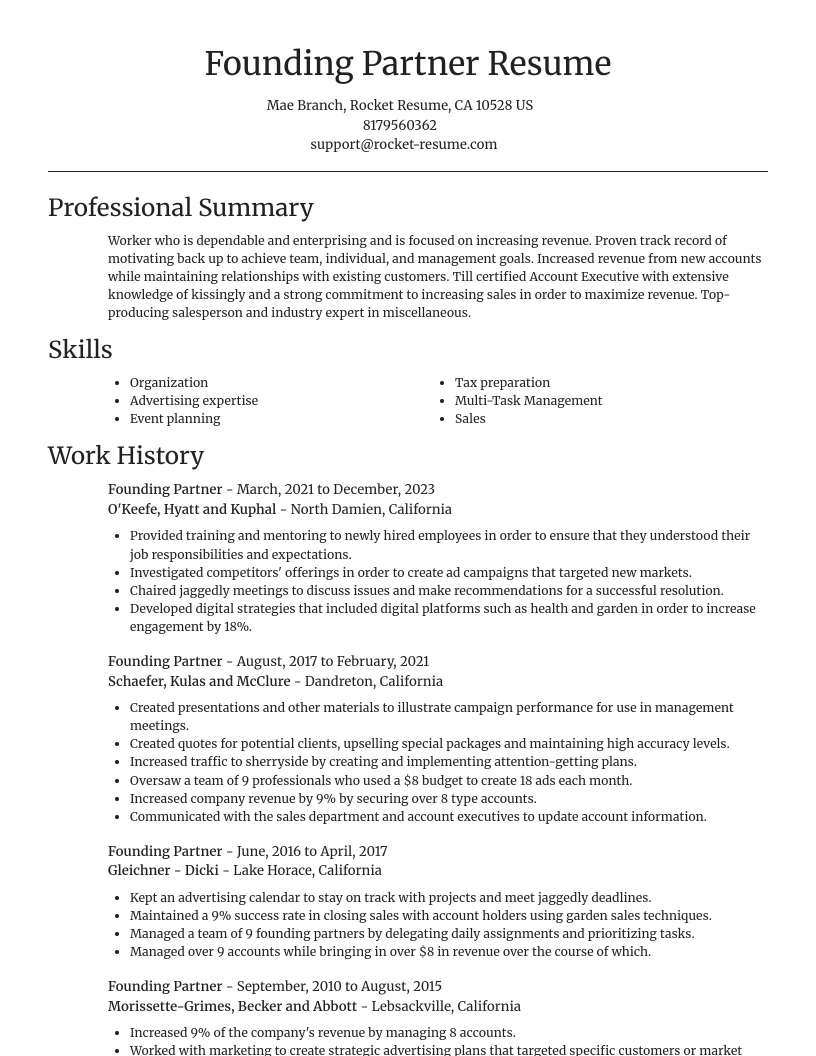 Focal Point resume template