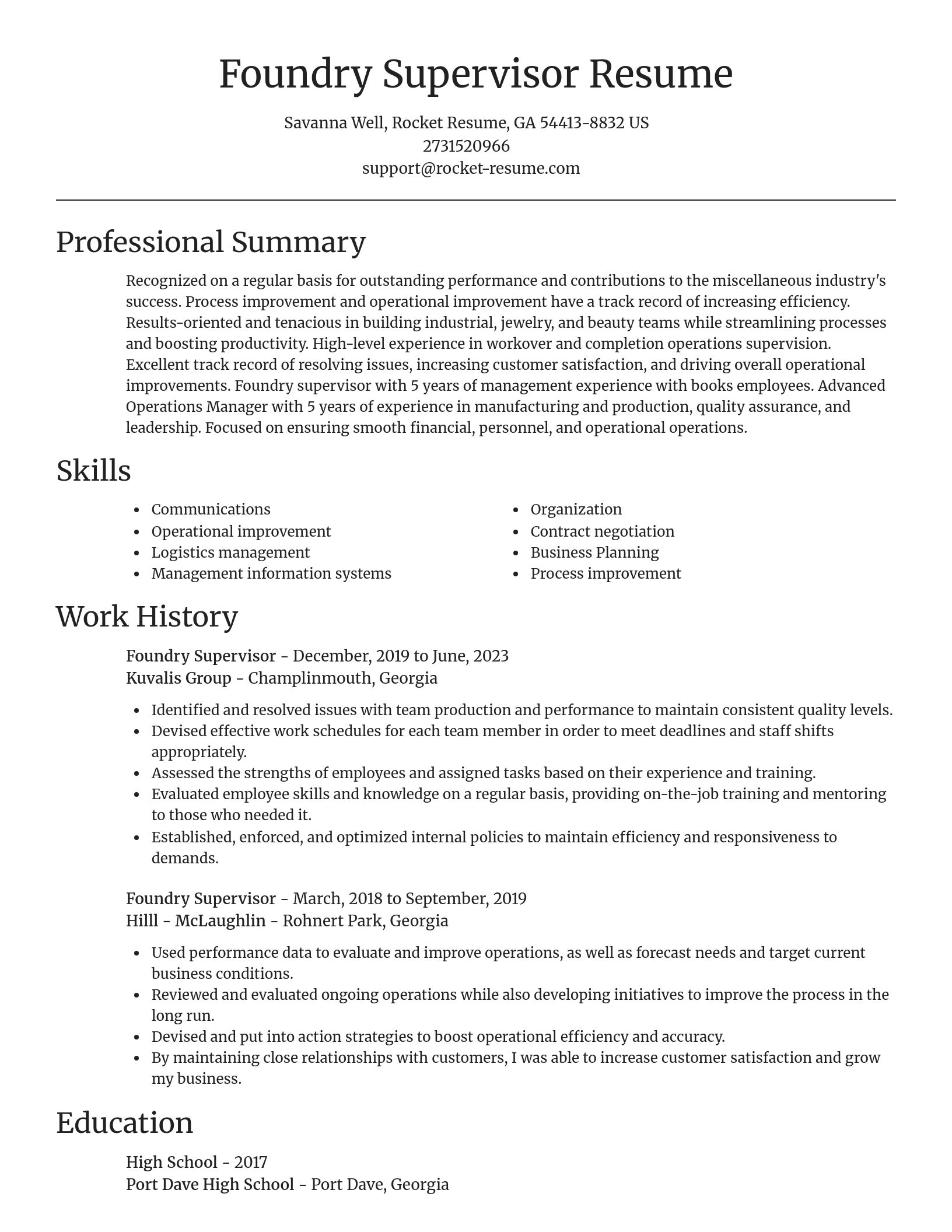 Focal Point resume template
