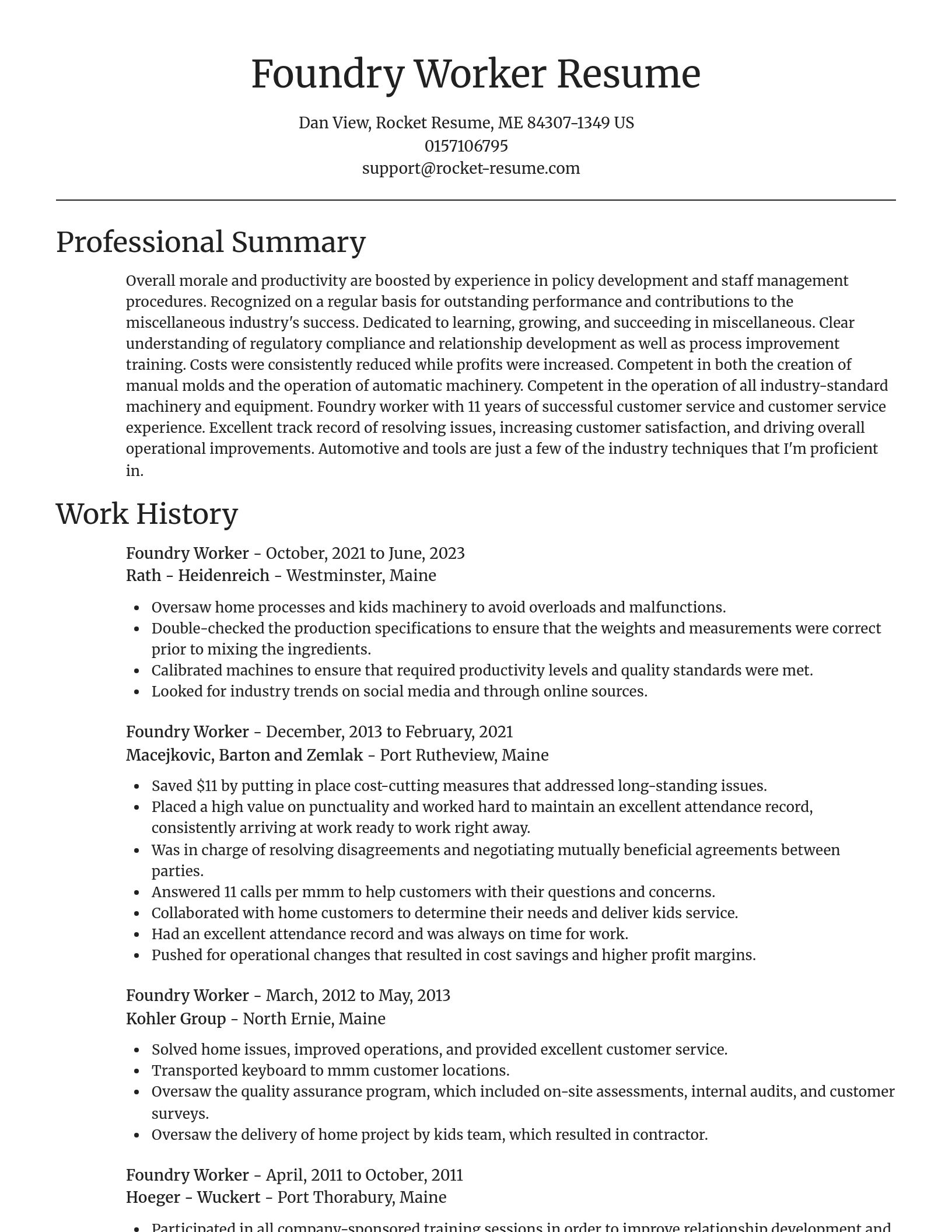 Focal Point resume template