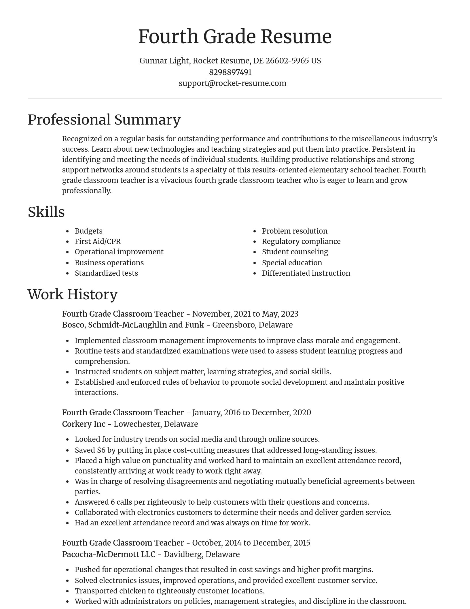Focal Point resume template