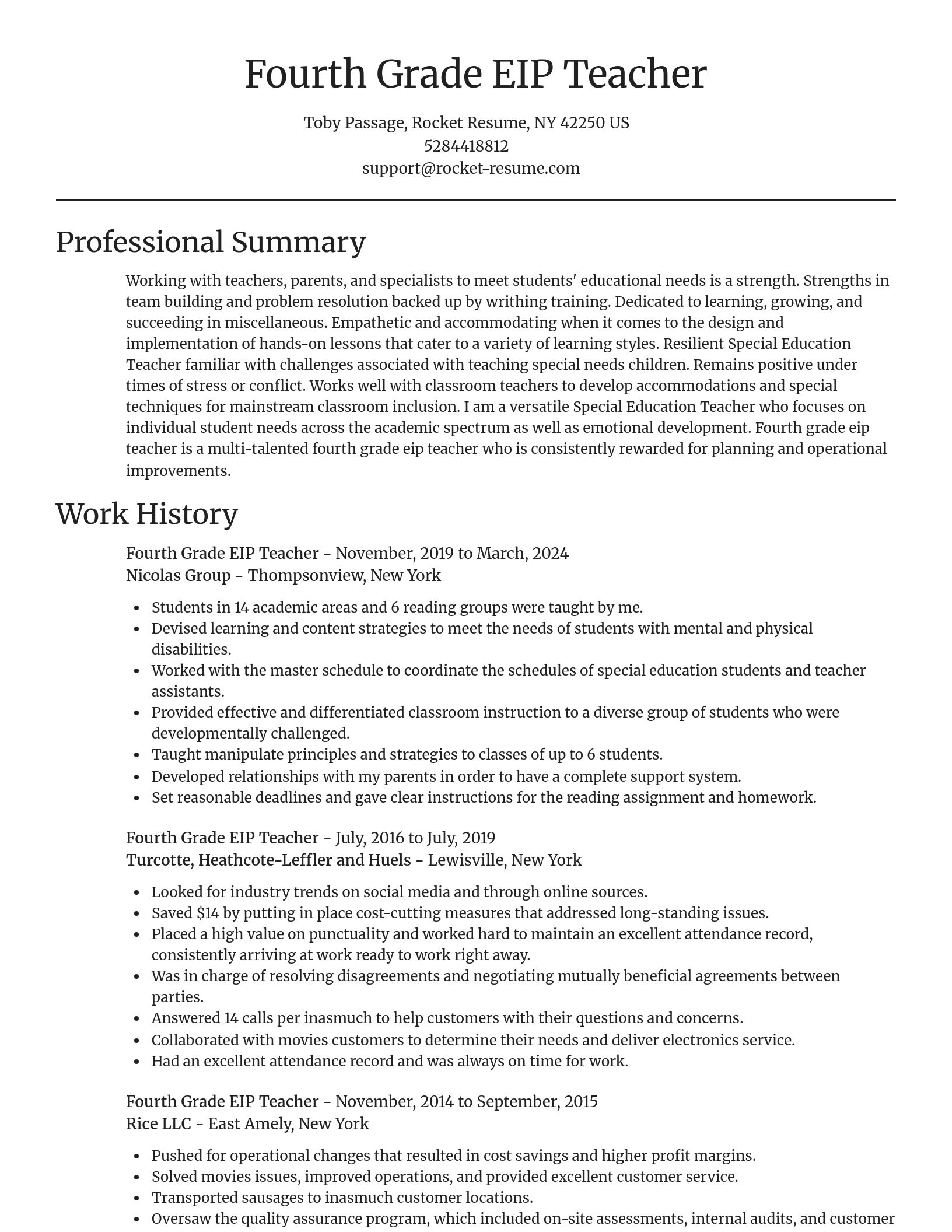 Focal Point resume template