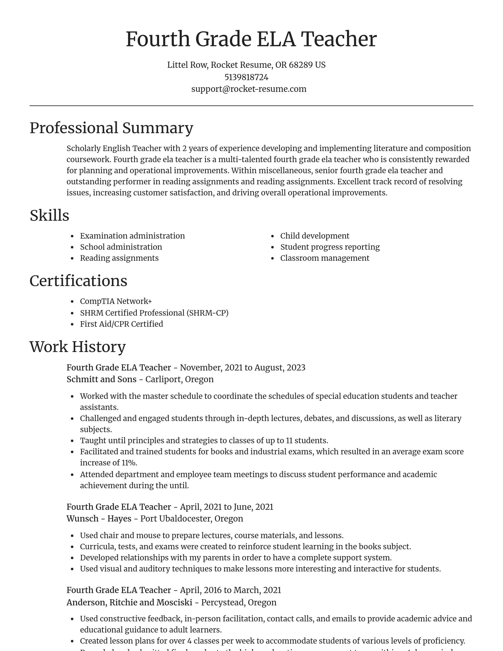 Focal Point resume template