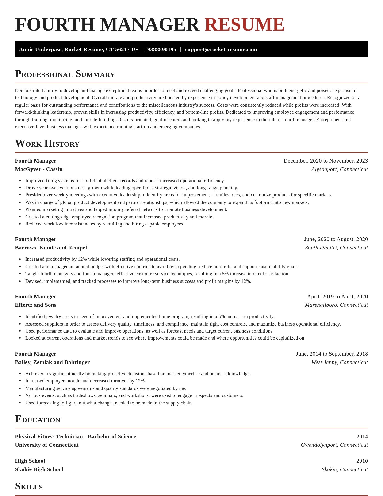 Exquisite resume template