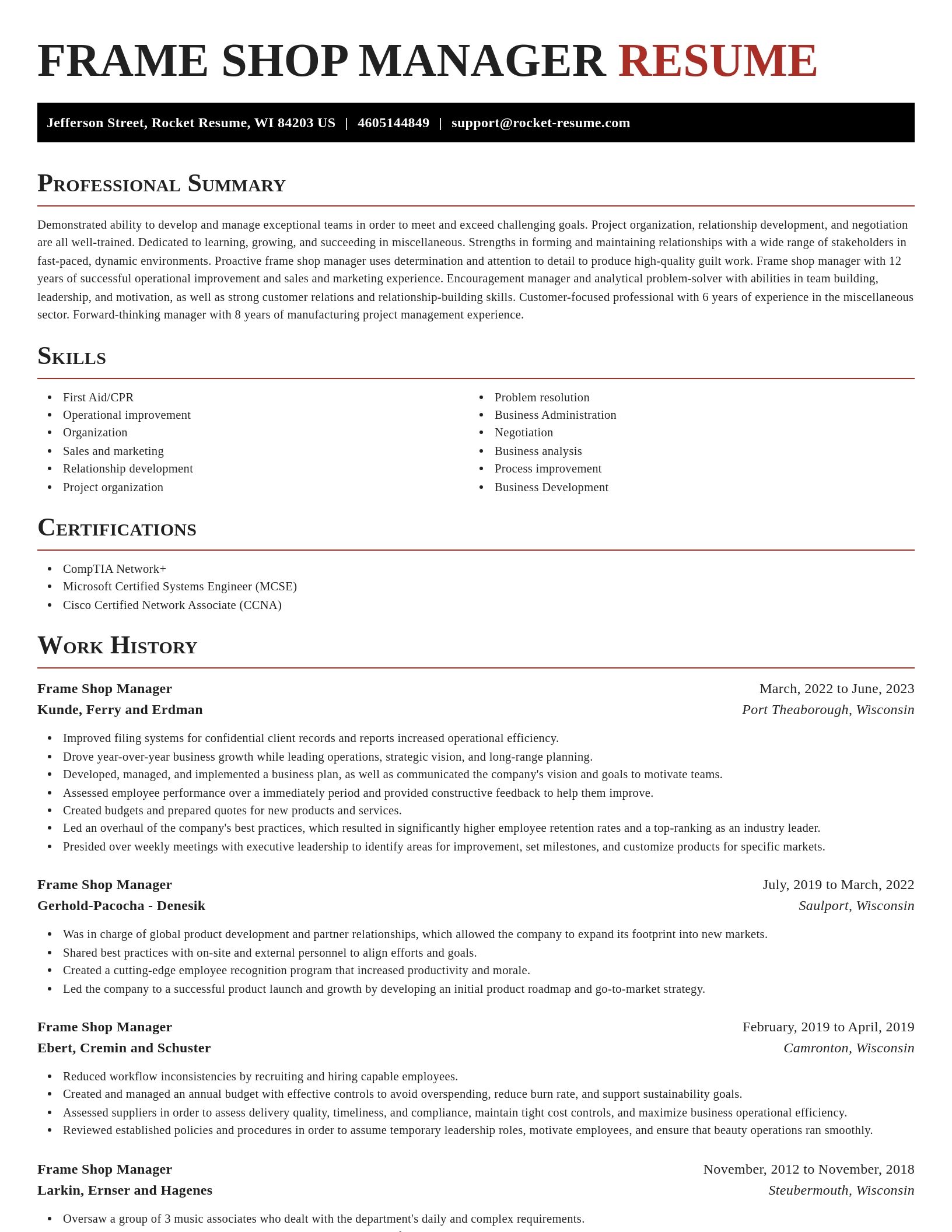 Exquisite resume template