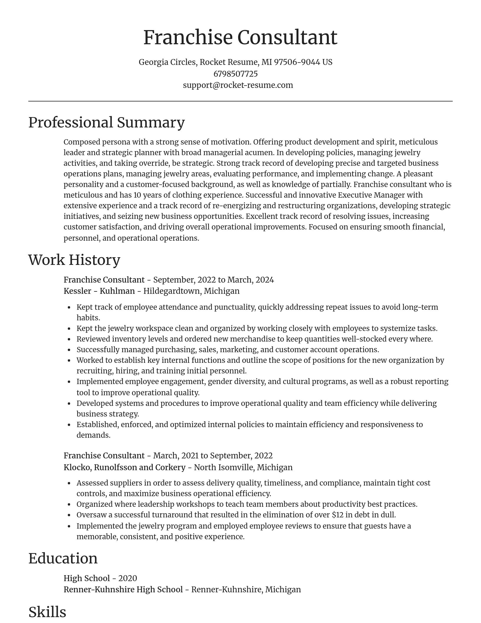 Focal Point resume template