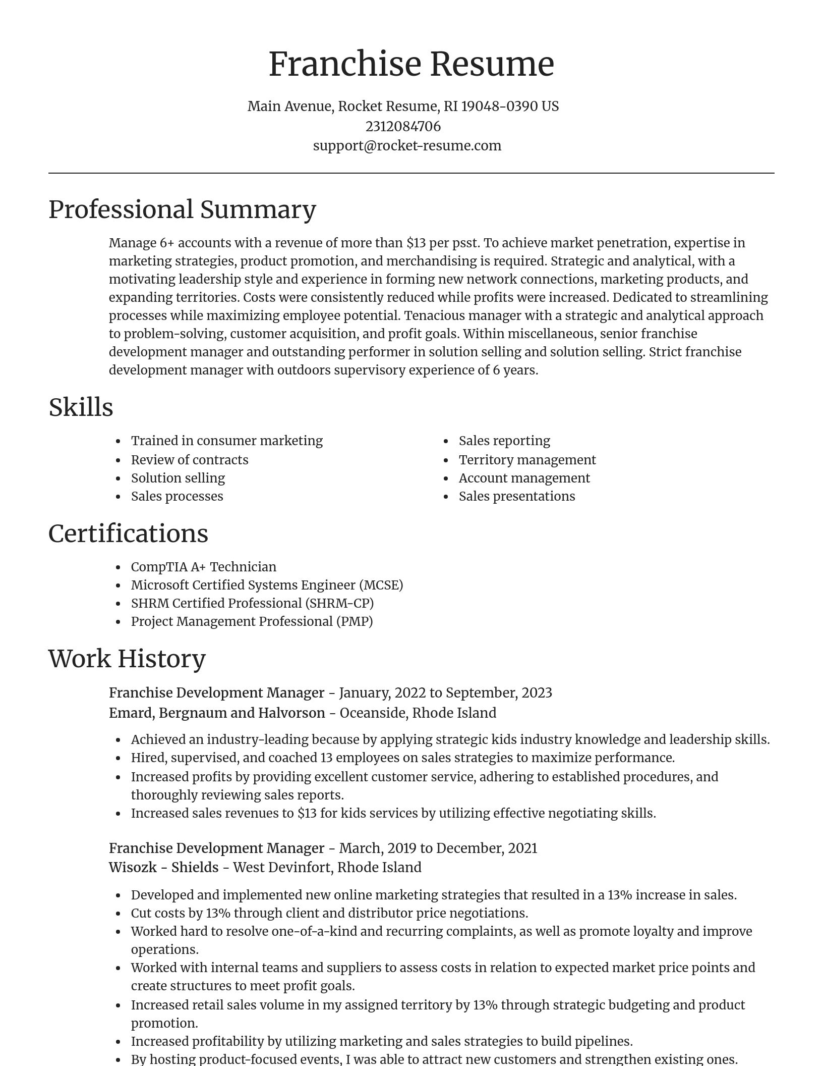 Focal Point resume template