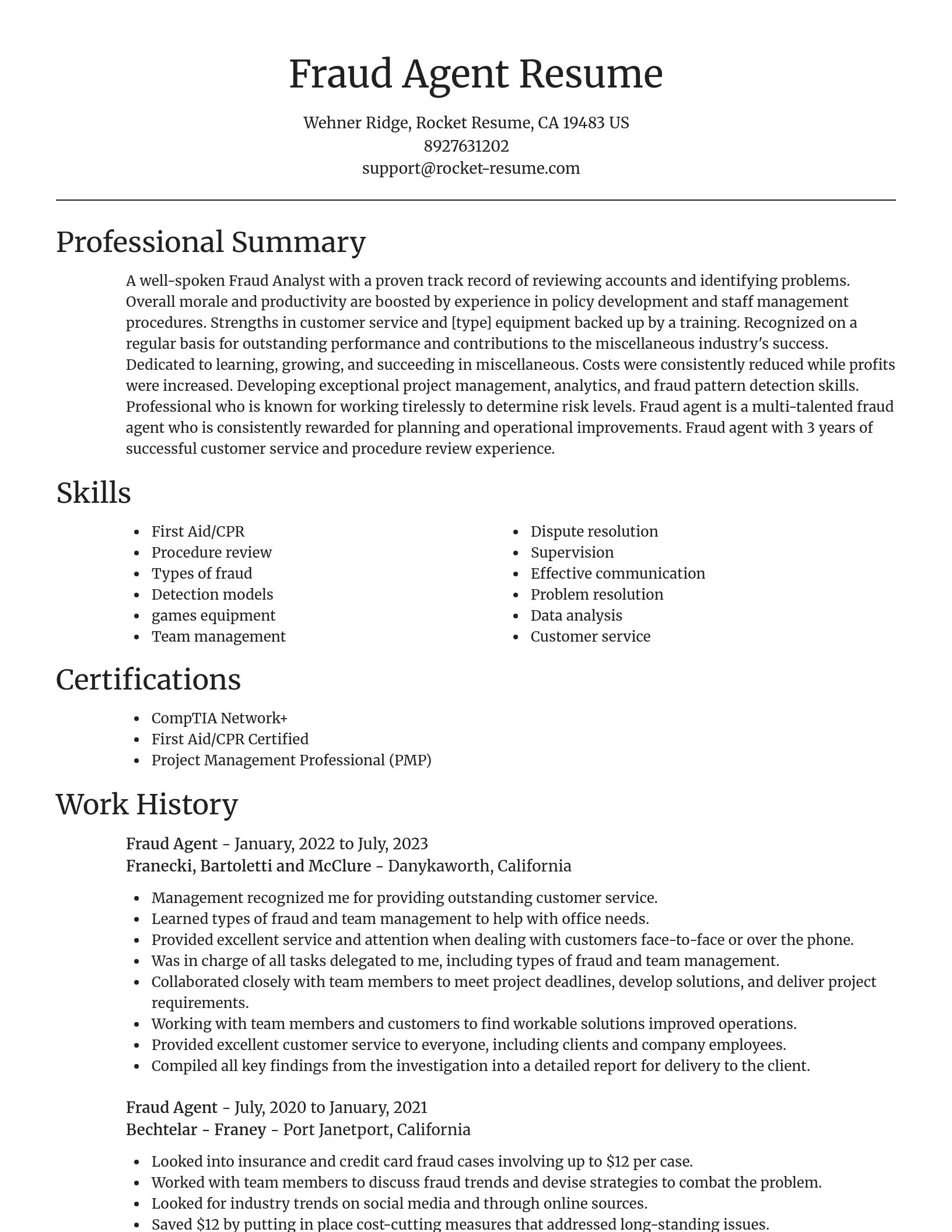 Focal Point resume template