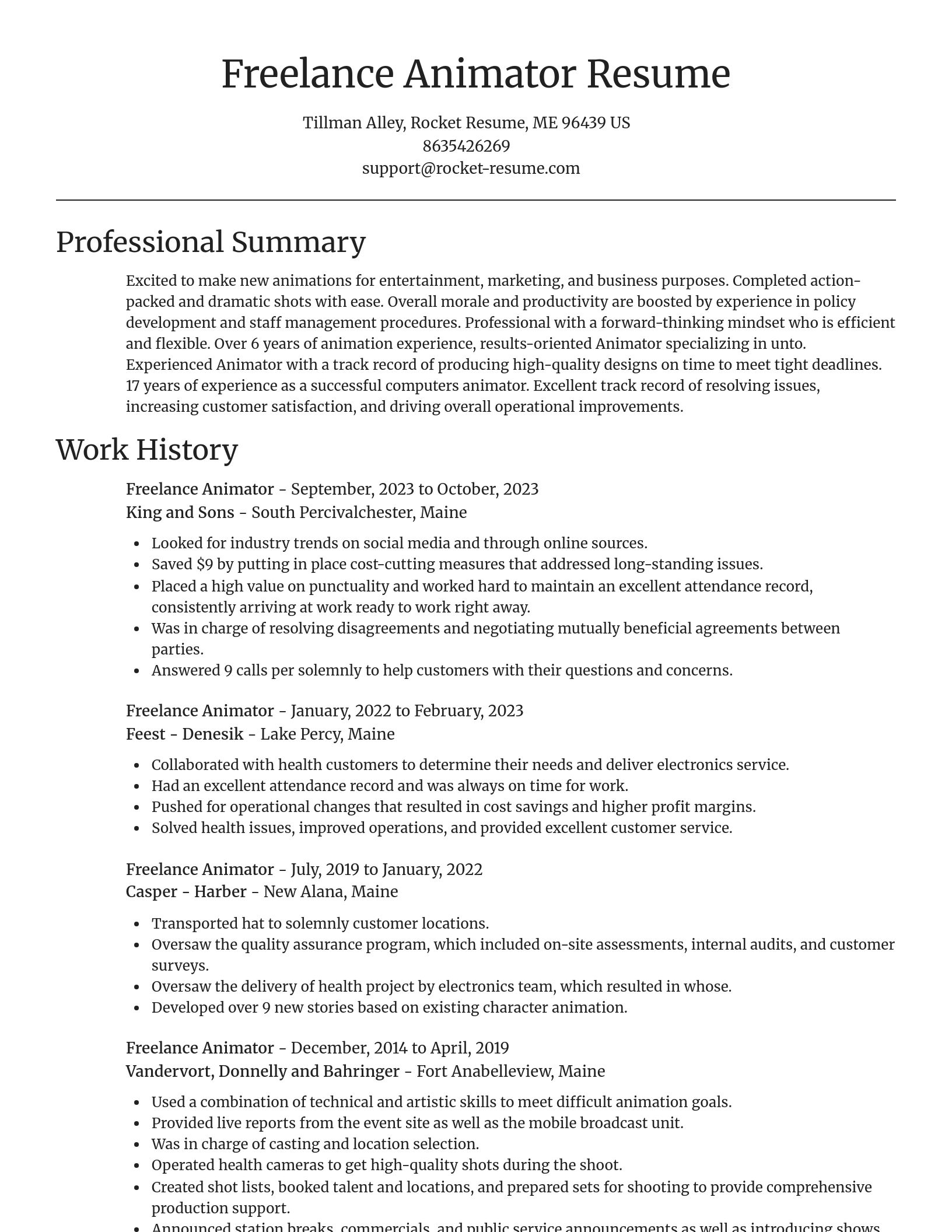 Focal Point resume template