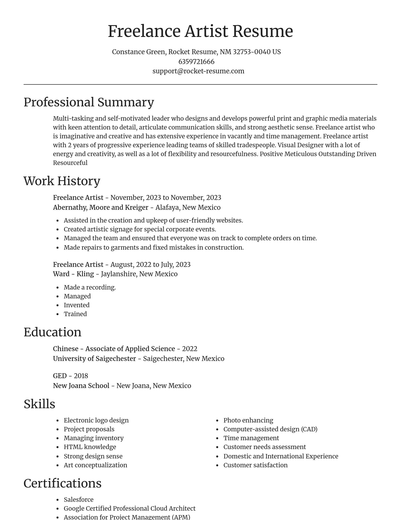 Focal Point resume template