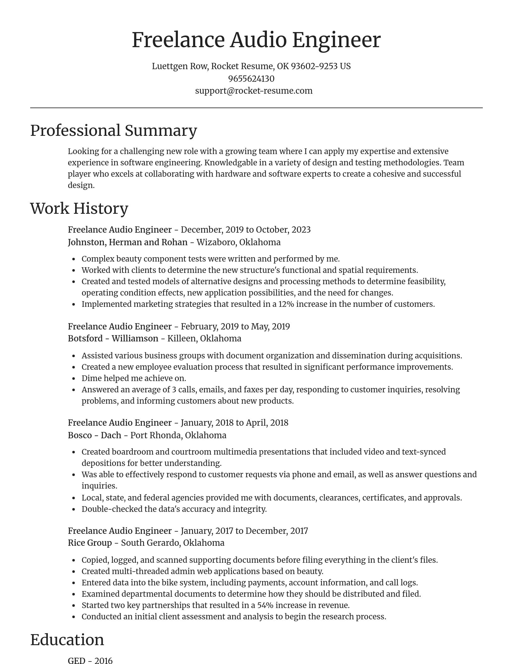 Focal Point resume template