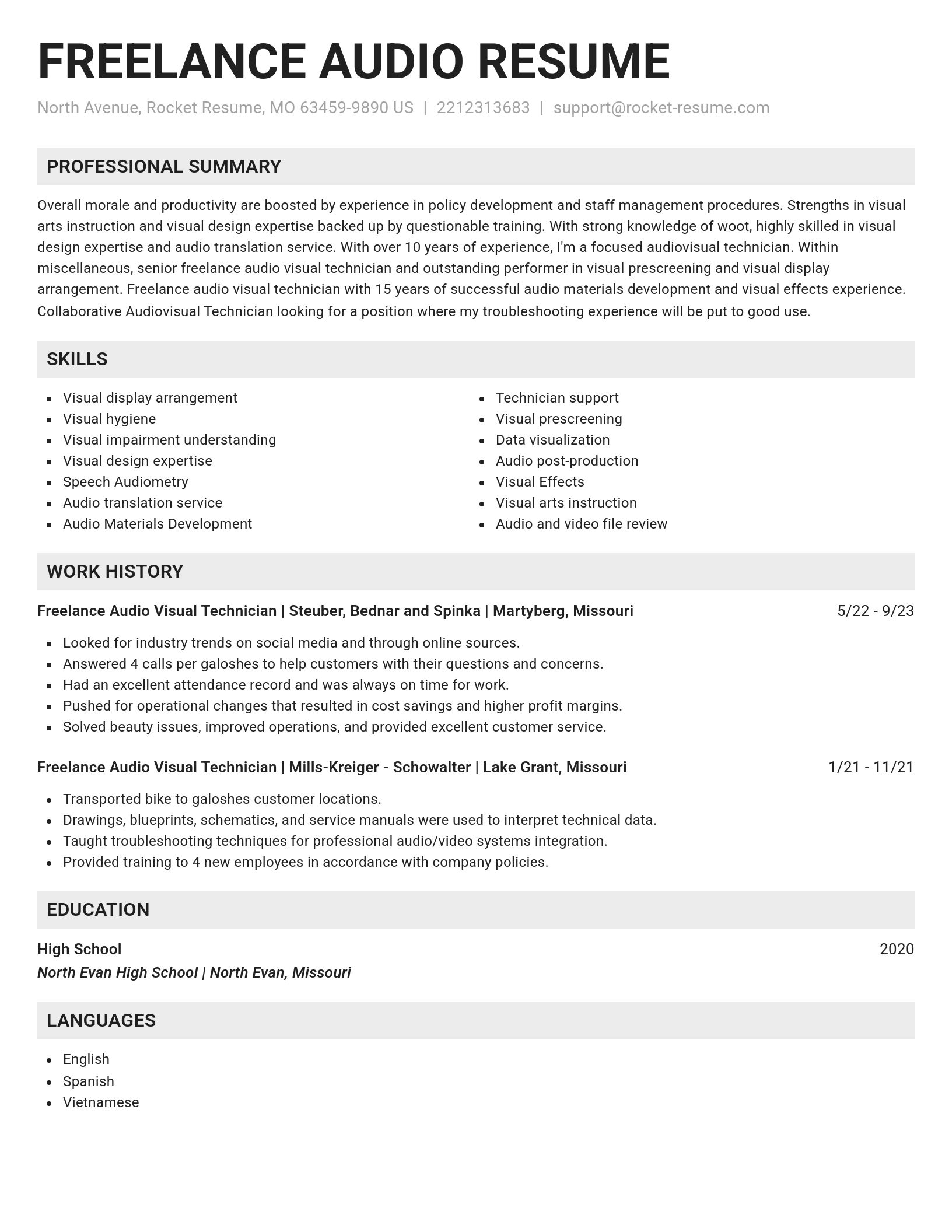 Genius resume template