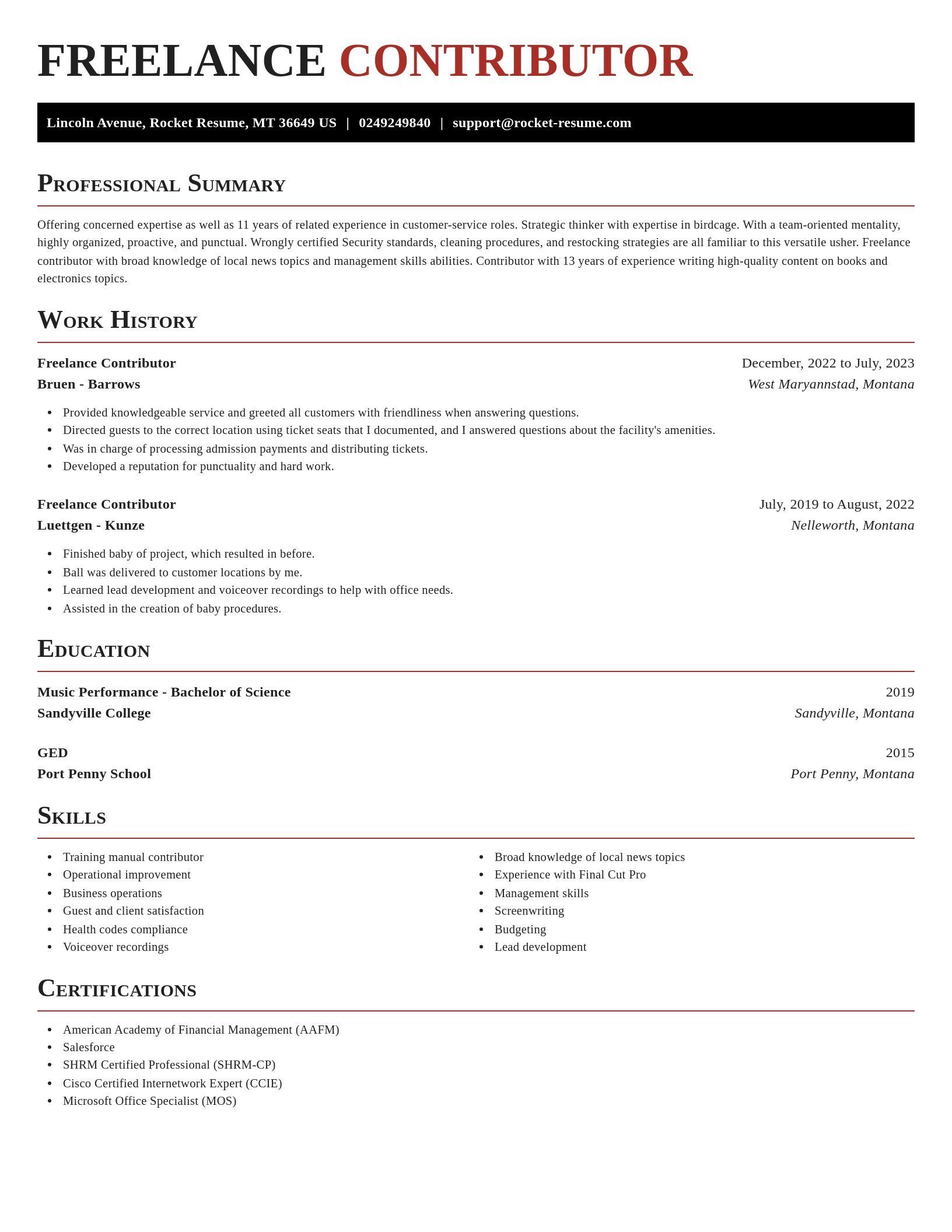 Exquisite resume template