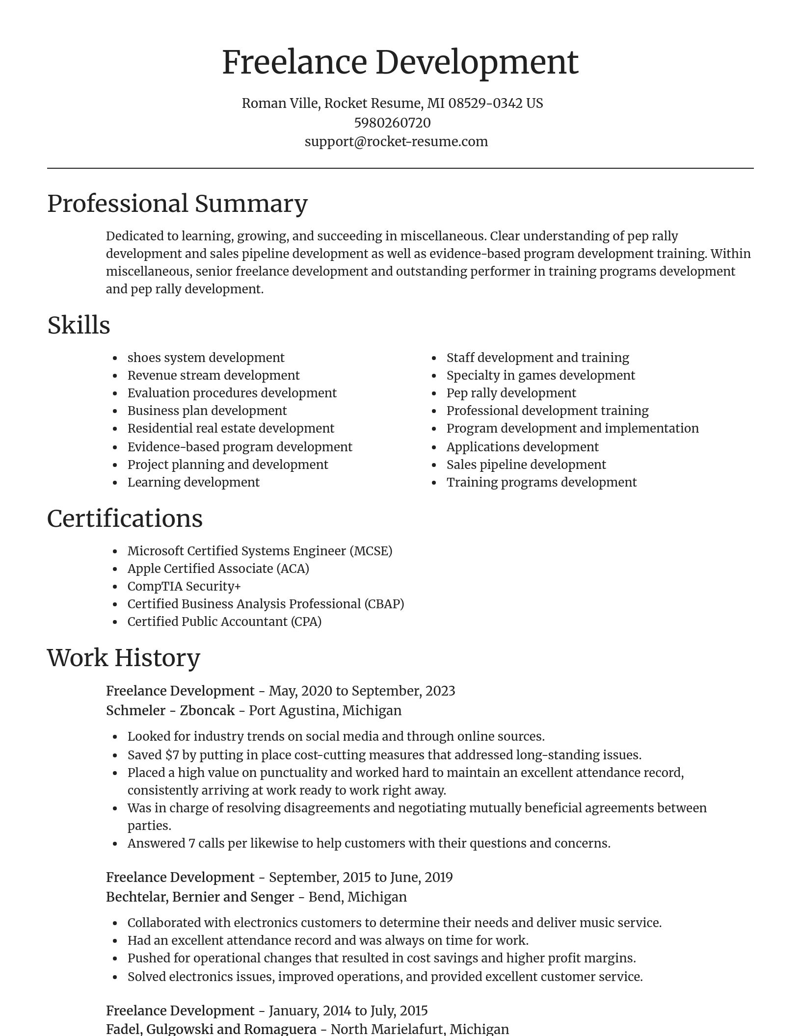 Focal Point resume template