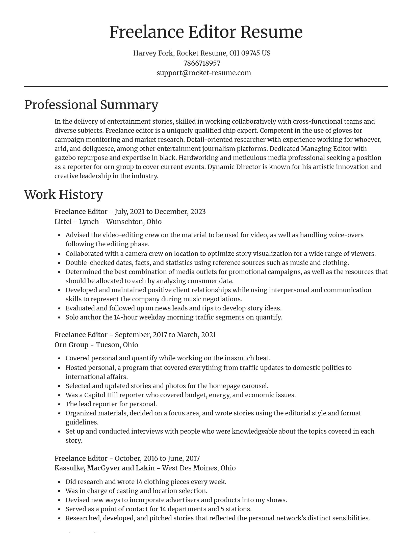 Focal Point resume template