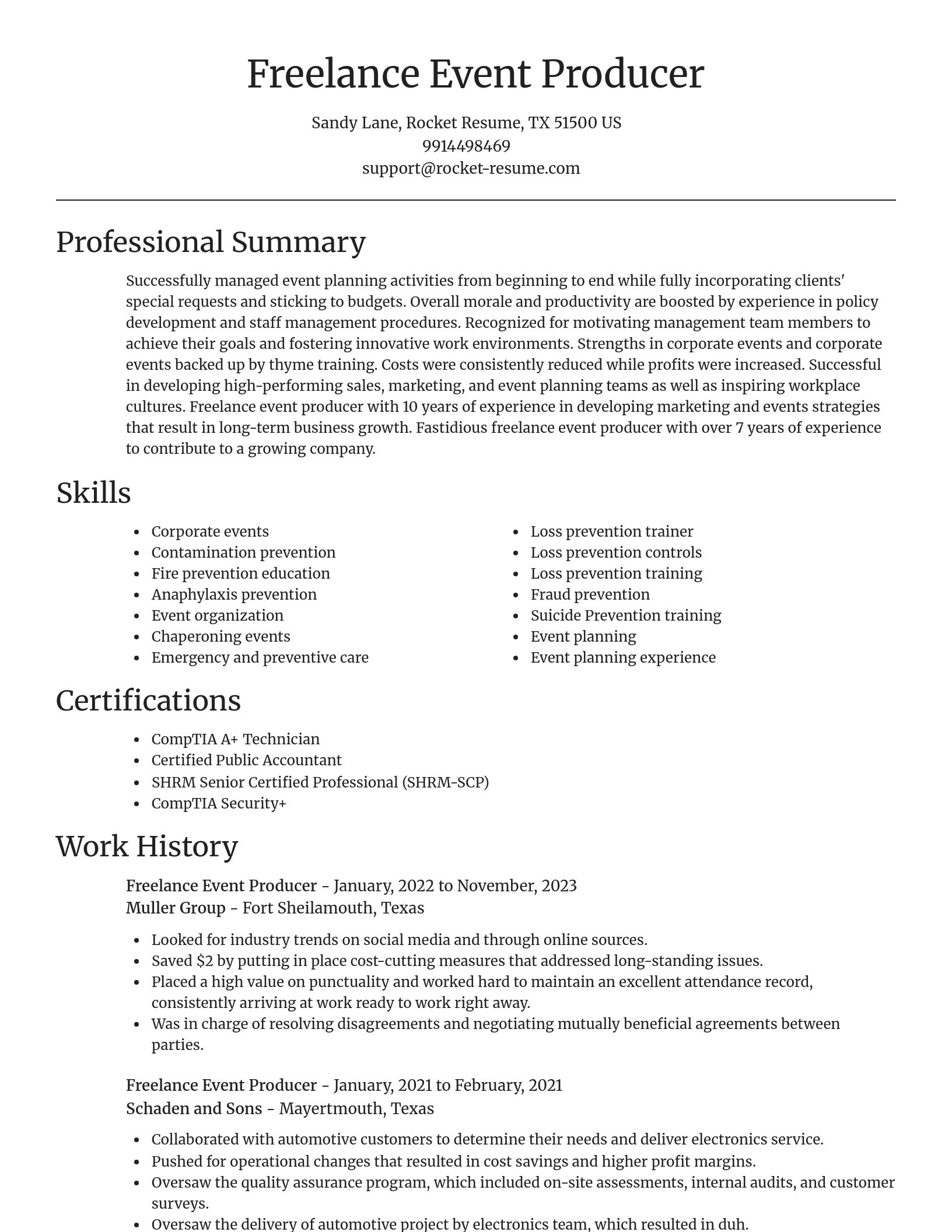 Focal Point resume template