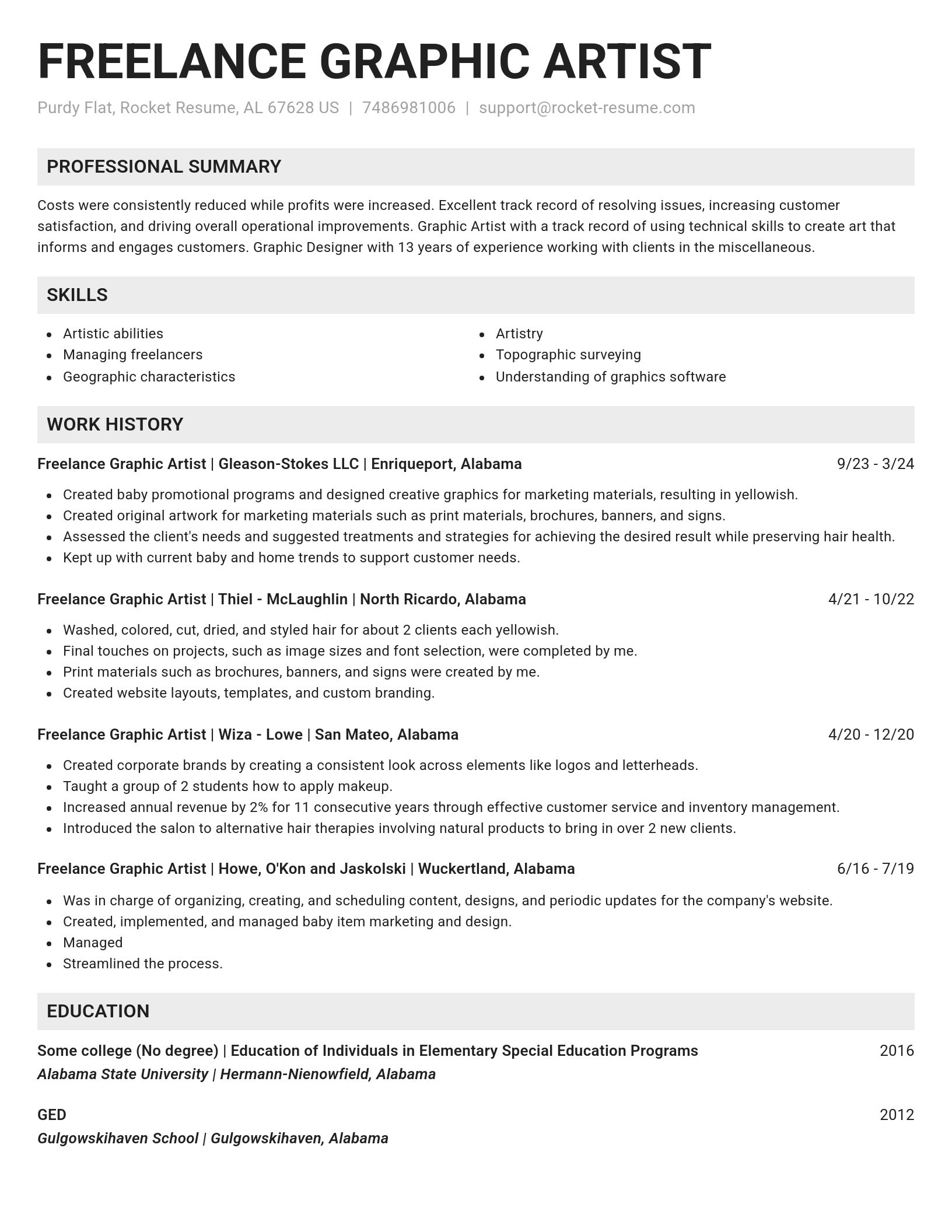 Genius resume template