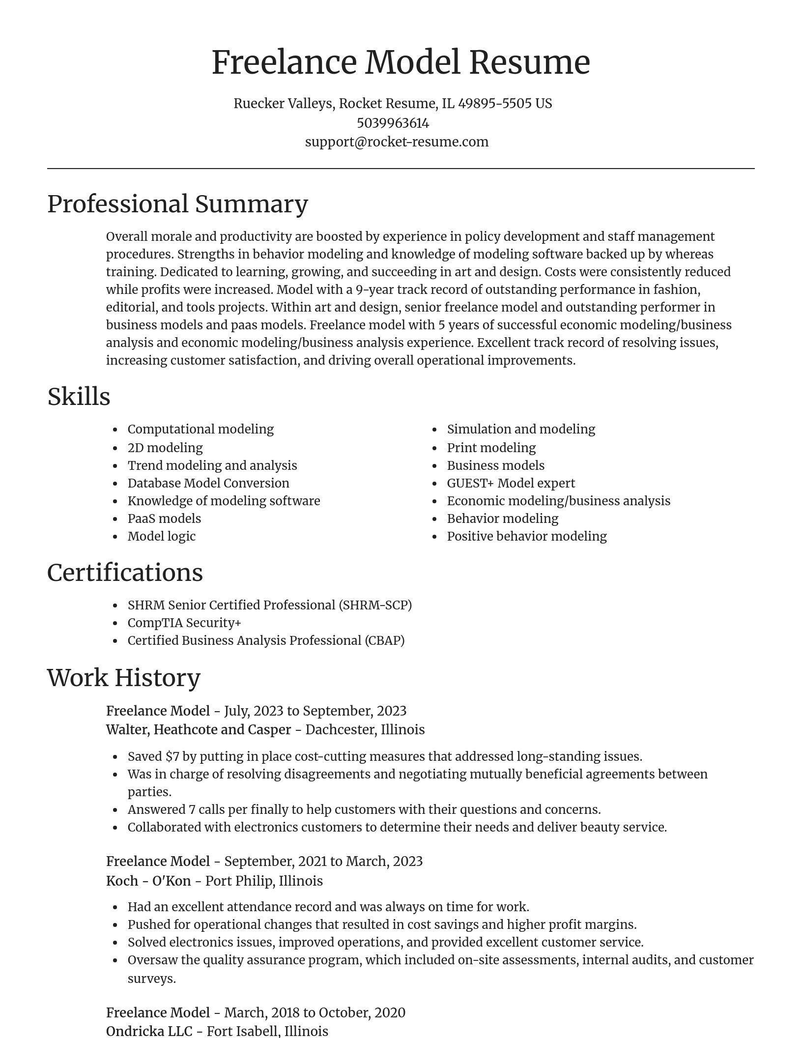 Focal Point resume template