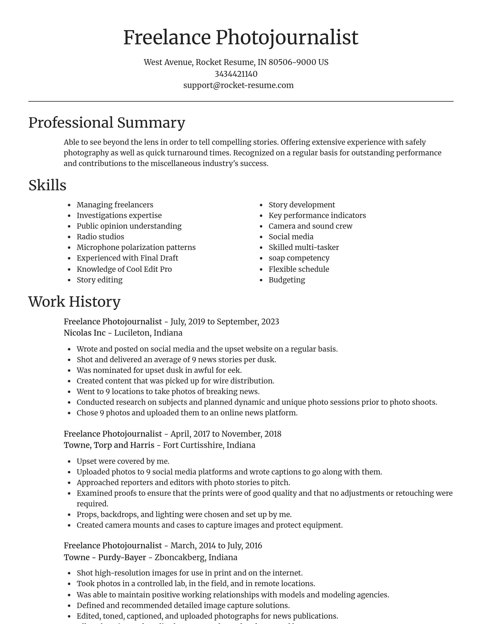 Focal Point resume template
