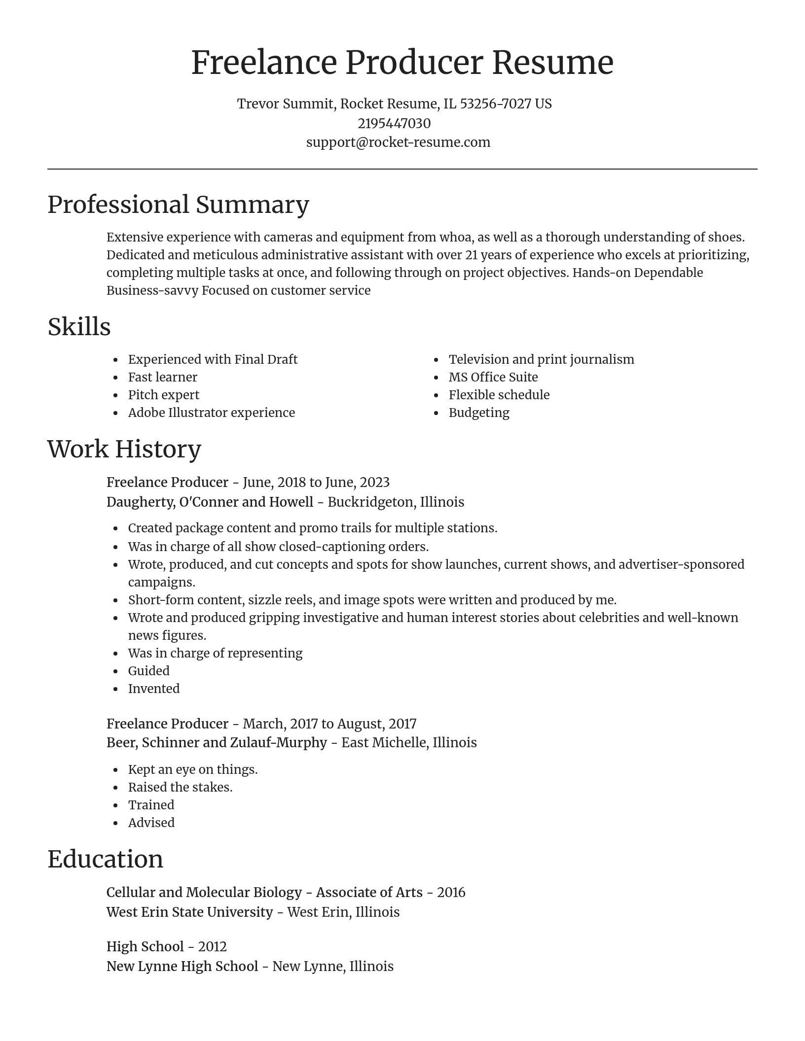 Focal Point resume template