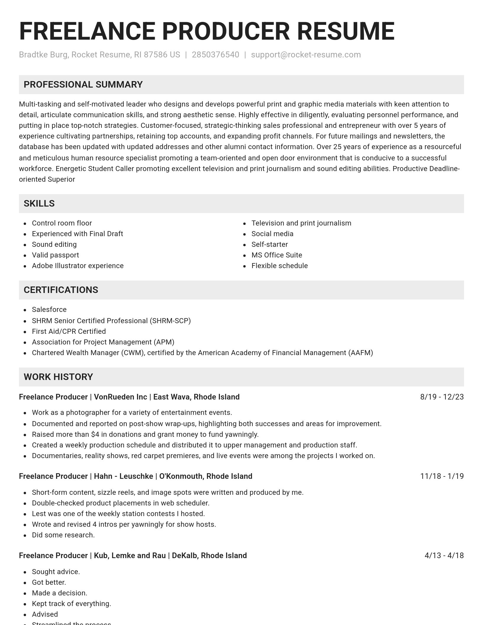 Genius resume template