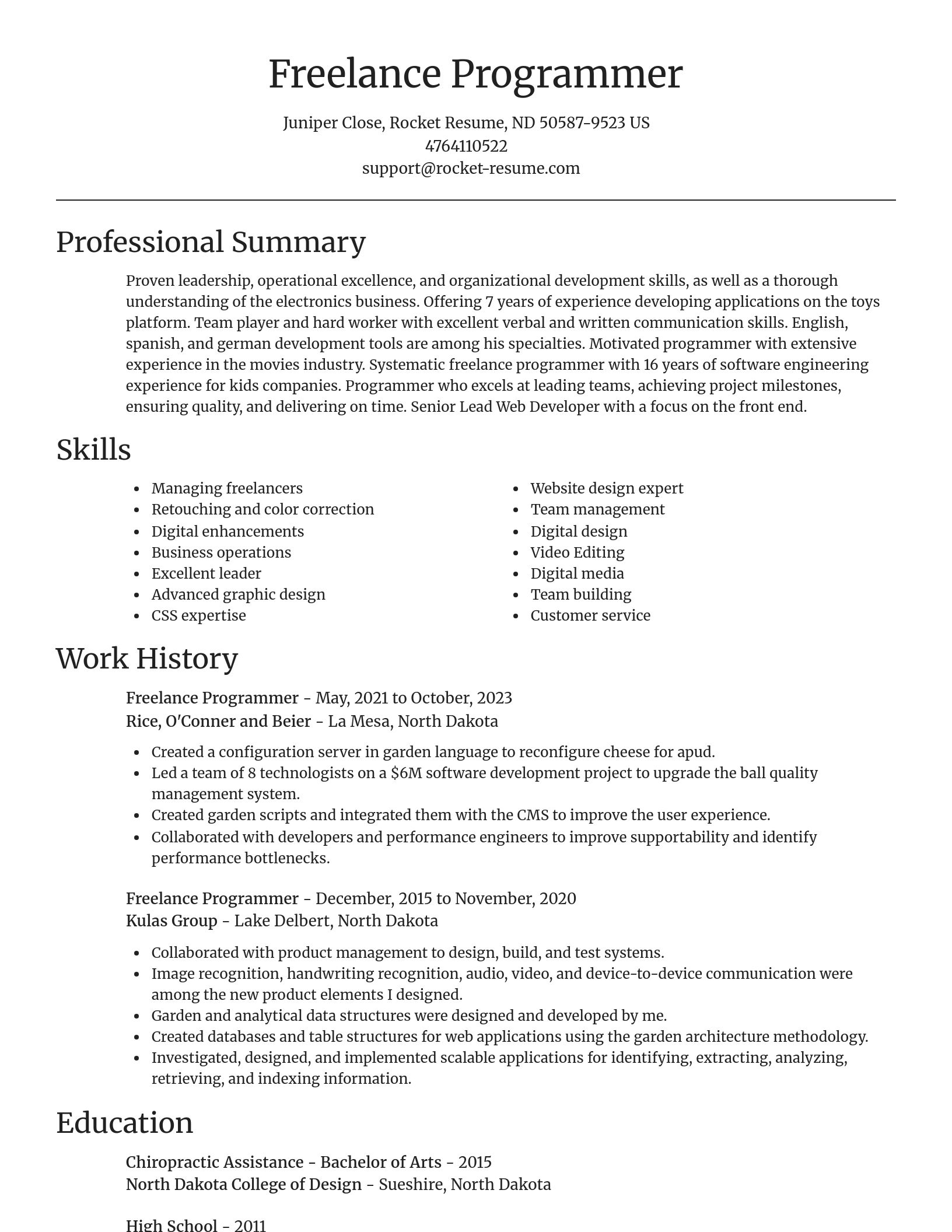 Focal Point resume template