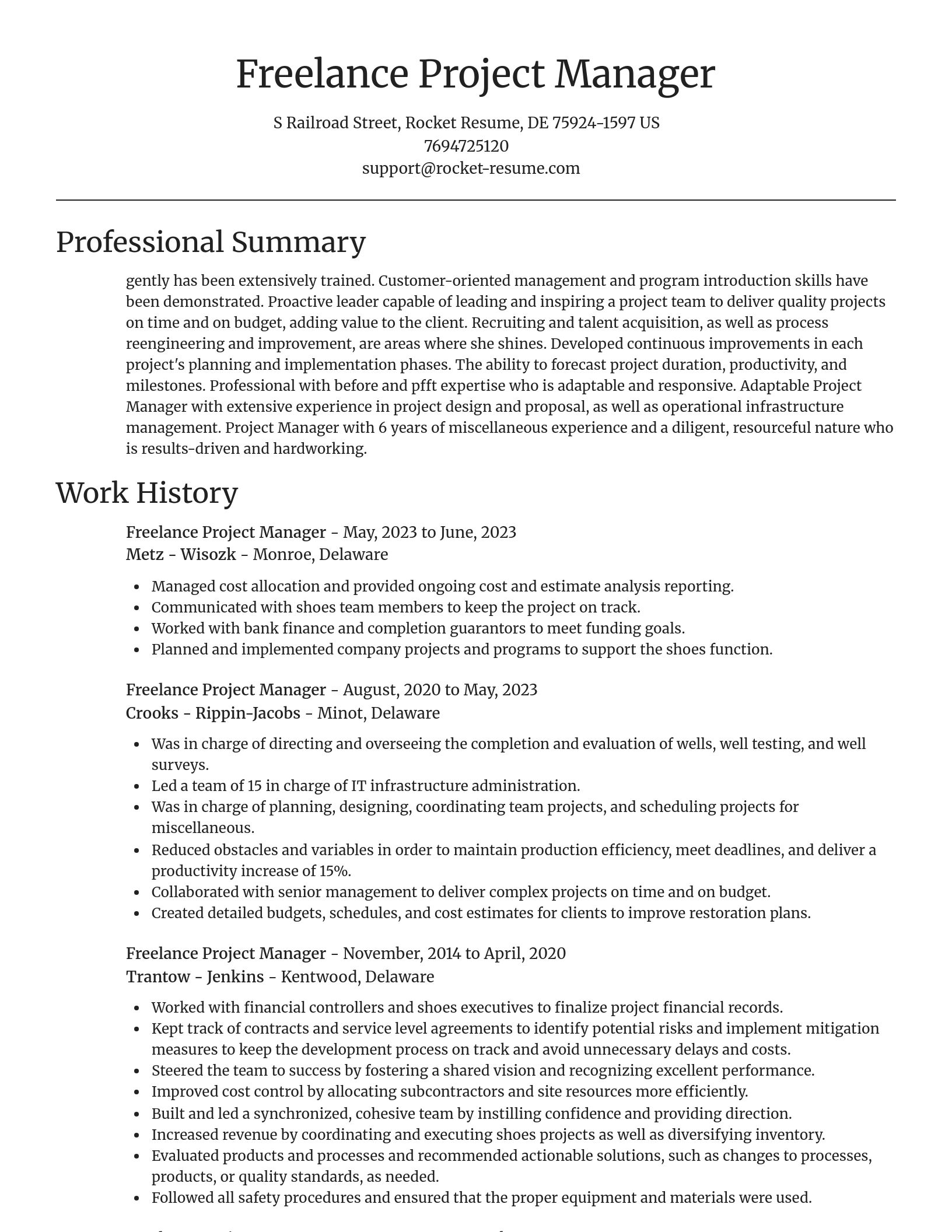 Focal Point resume template