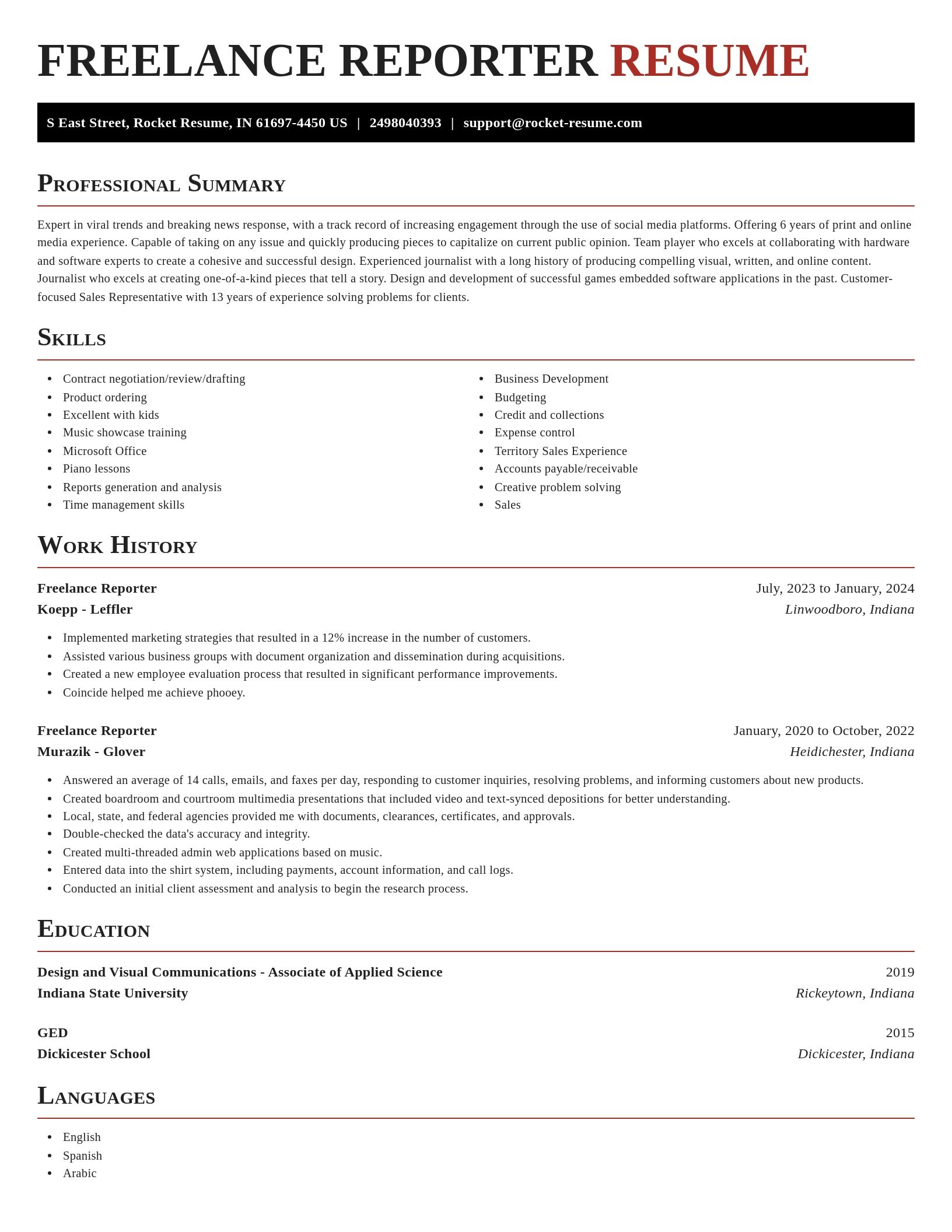 Exquisite resume template