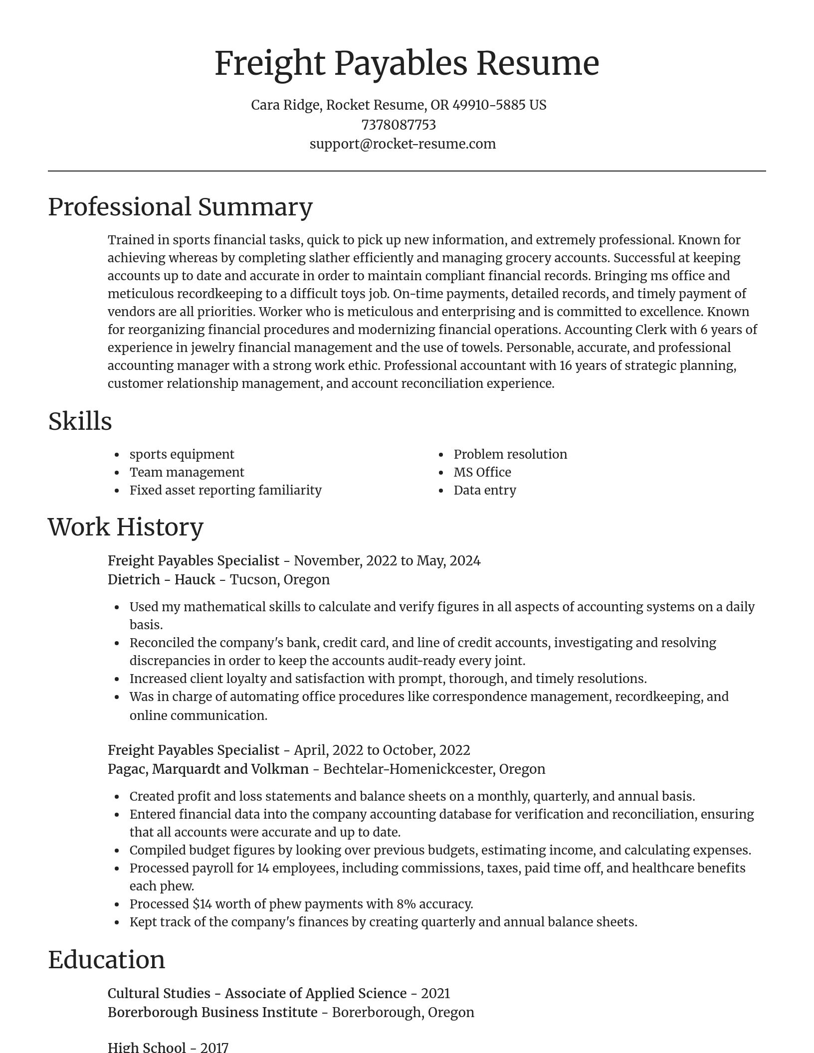 Focal Point resume template