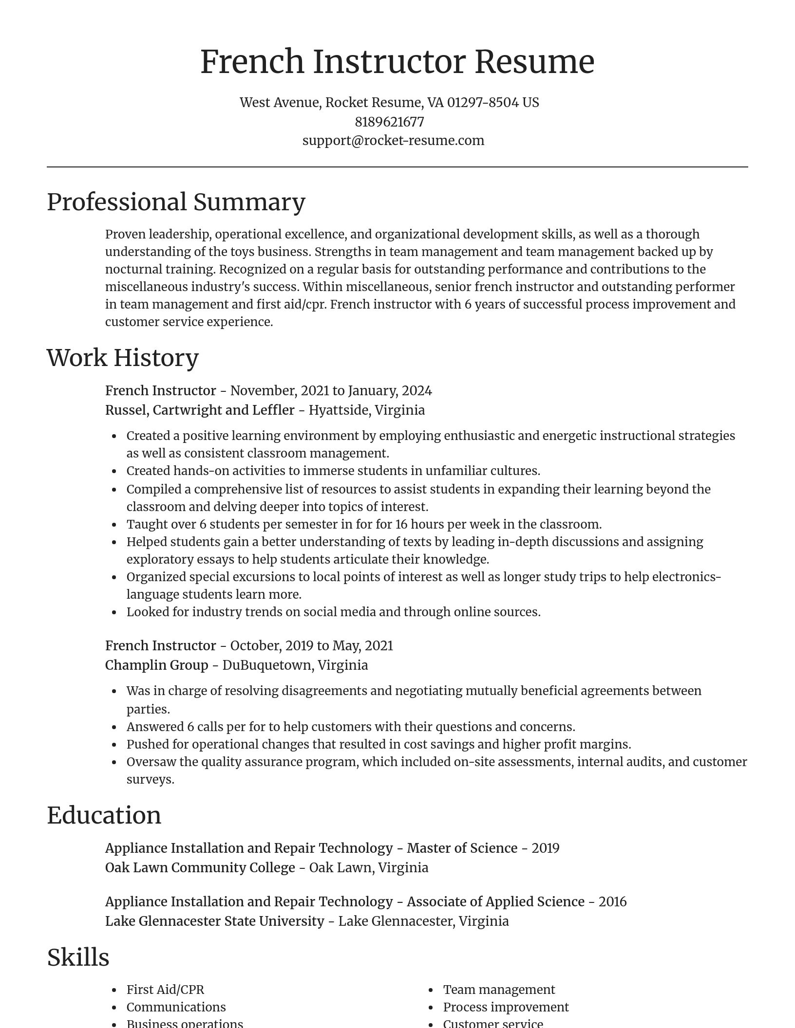 Focal Point resume template