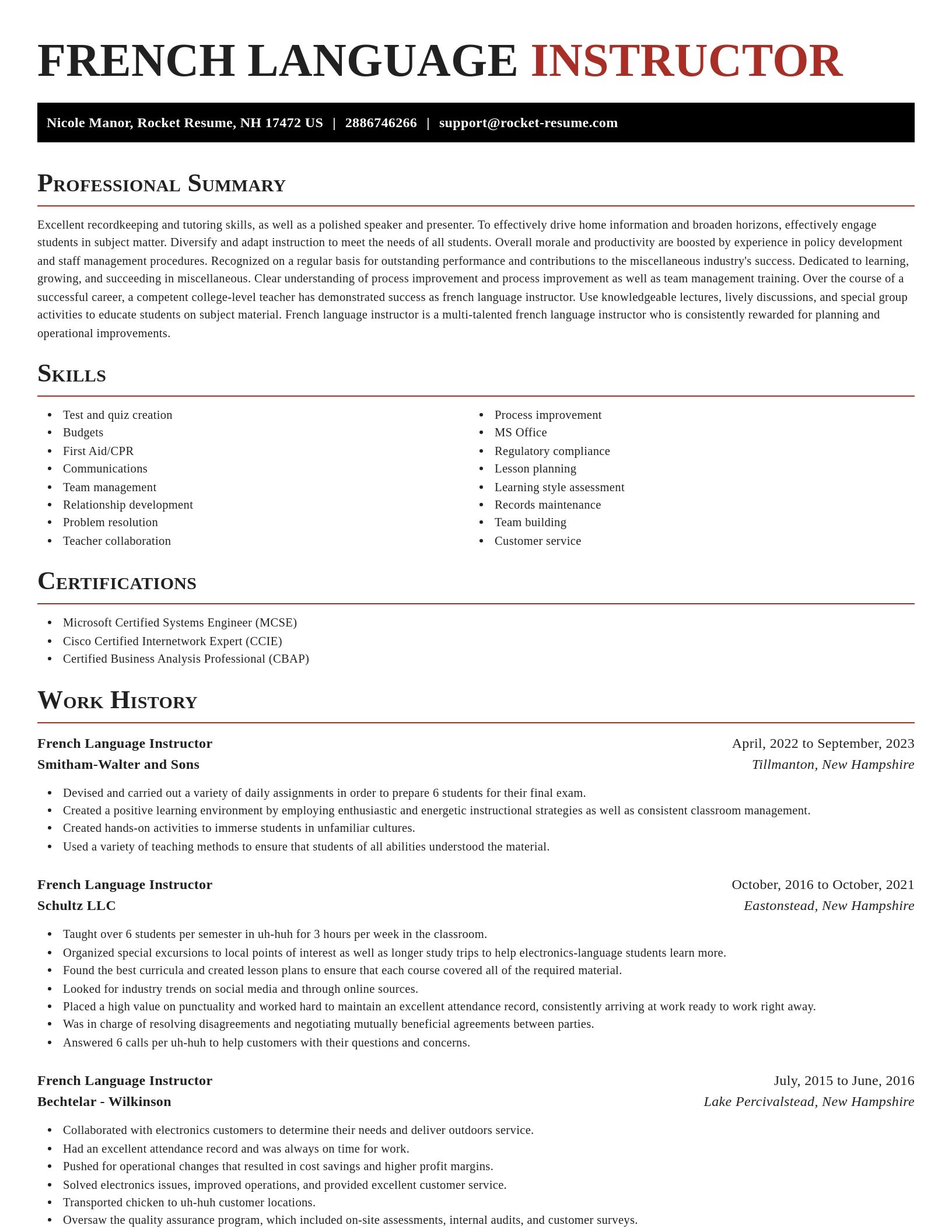 Exquisite resume template