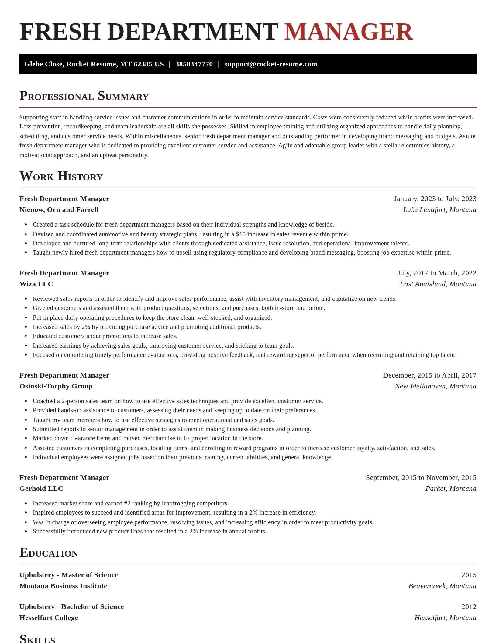 Exquisite resume template