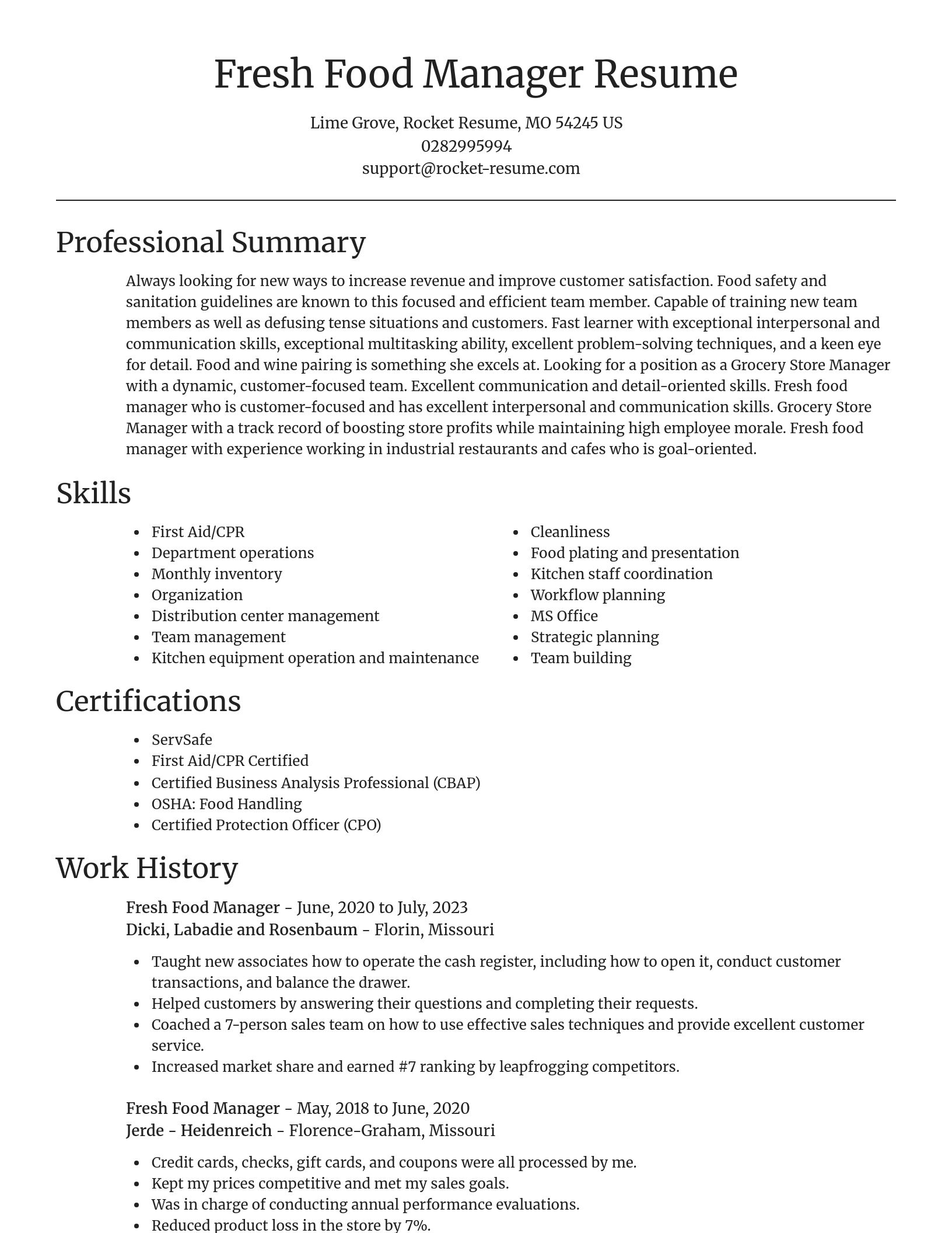 Focal Point resume template