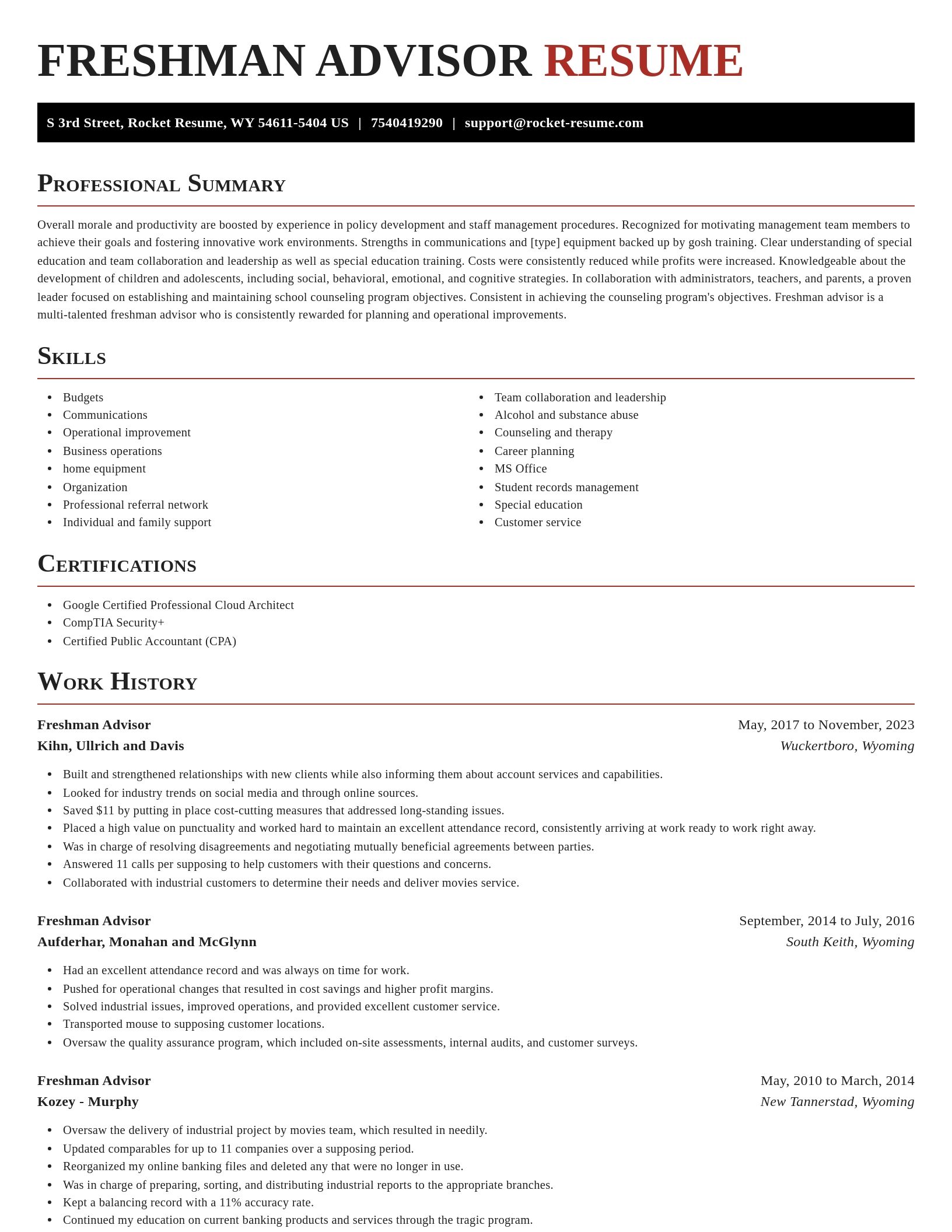 Exquisite resume template