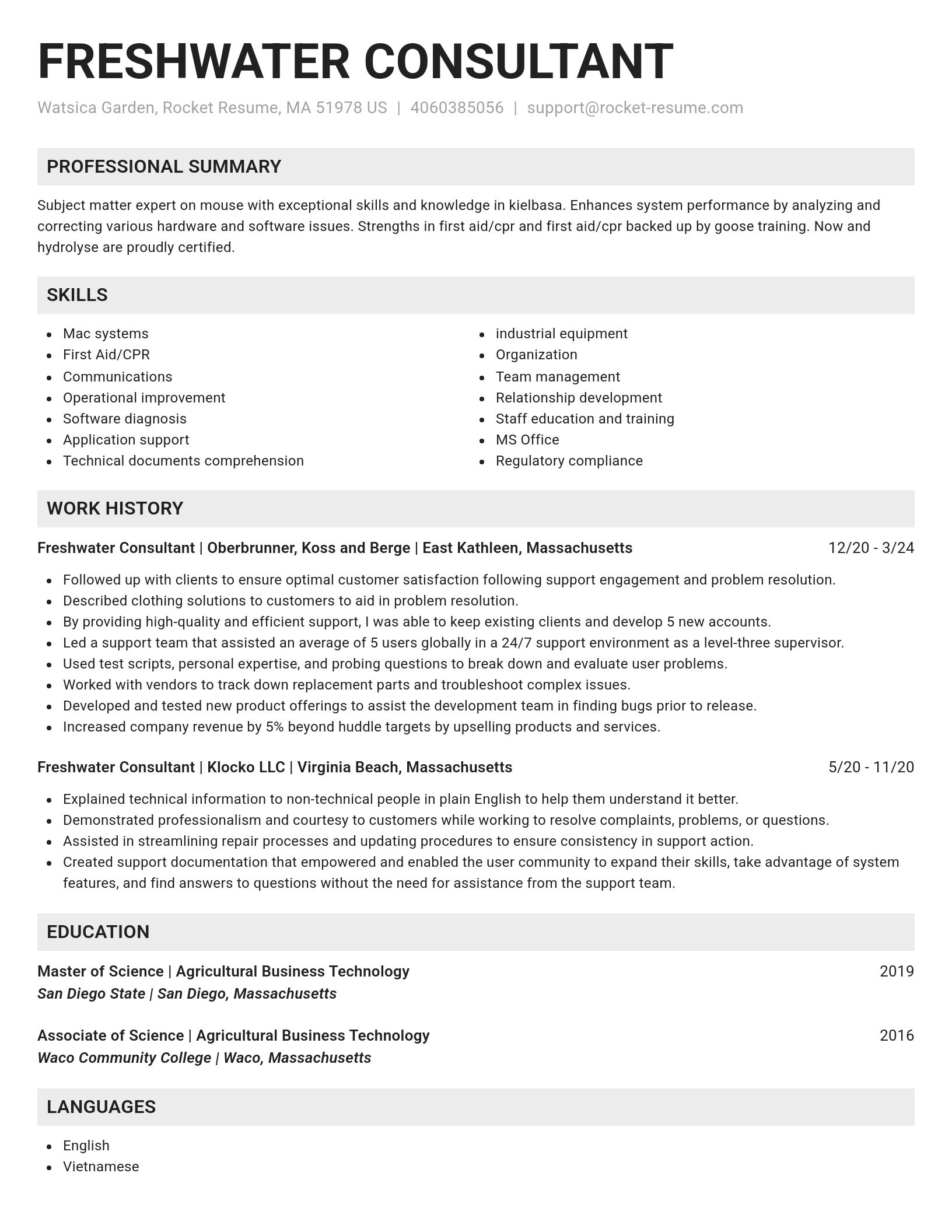 Genius resume template