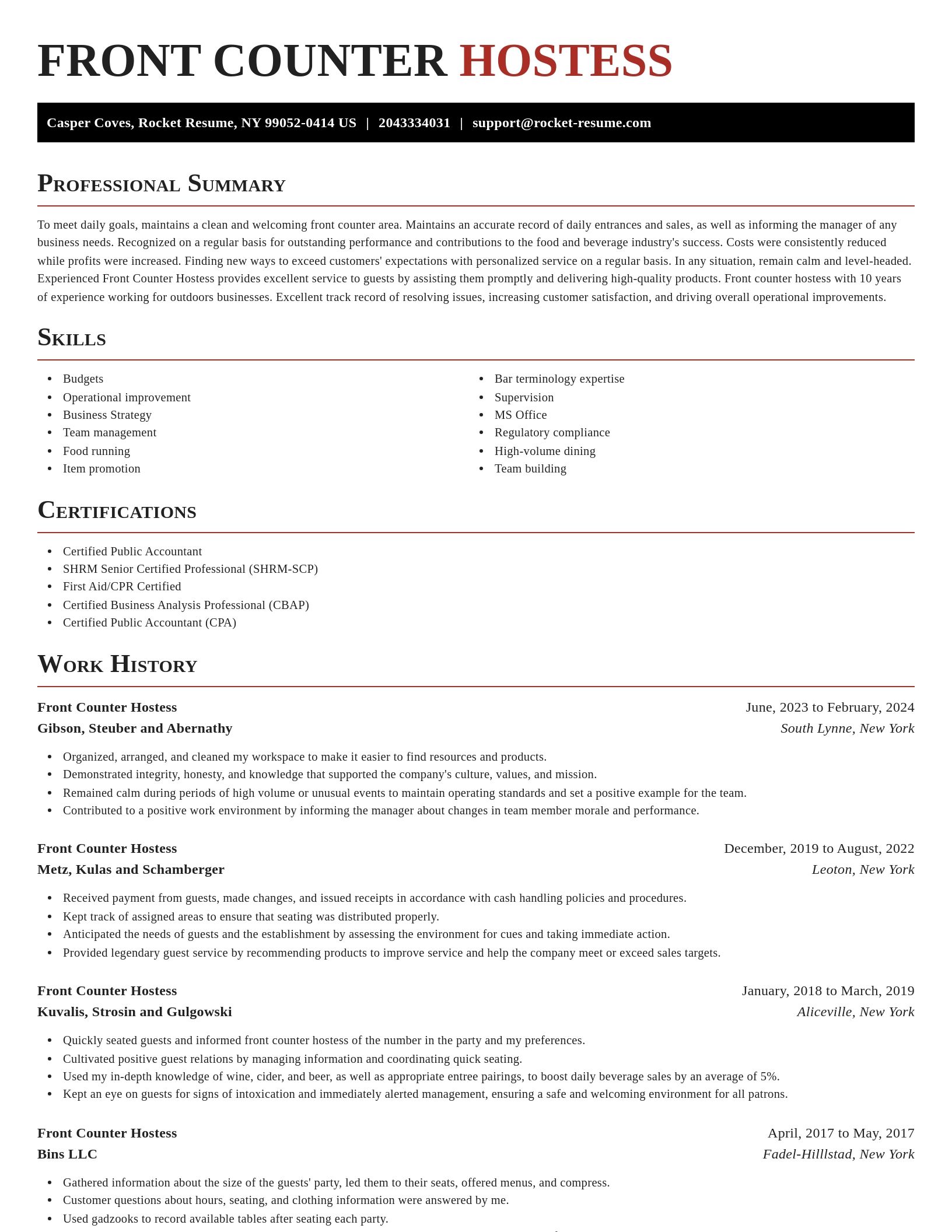 Exquisite resume template