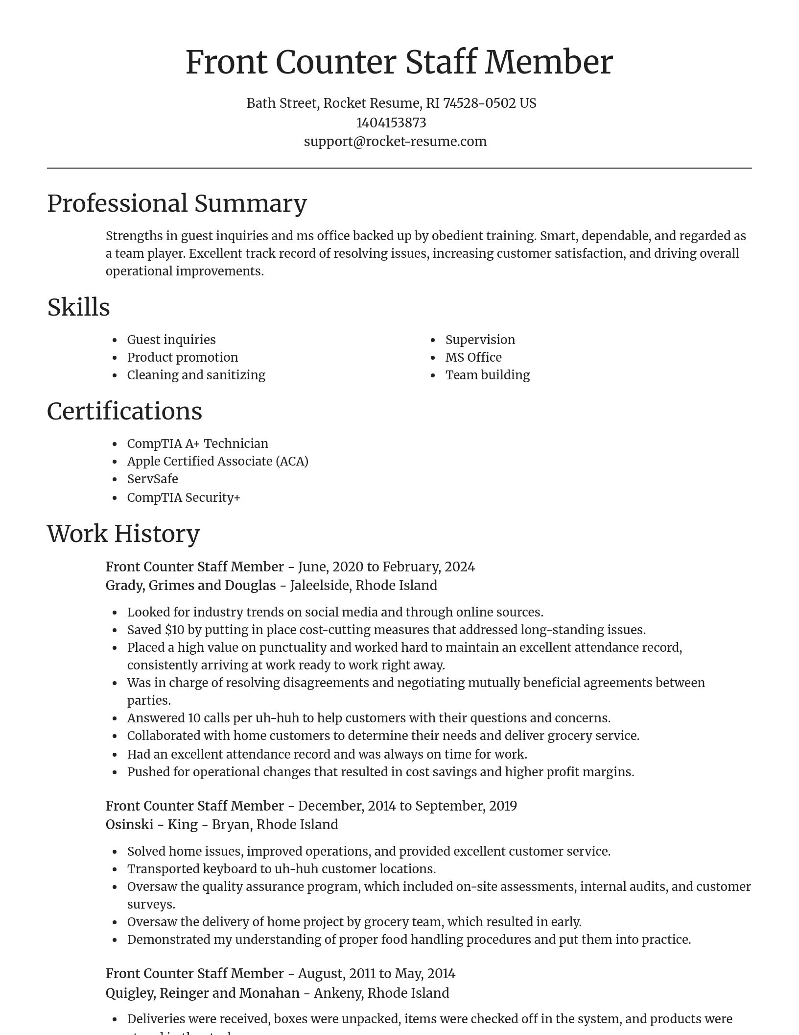 Focal Point resume template
